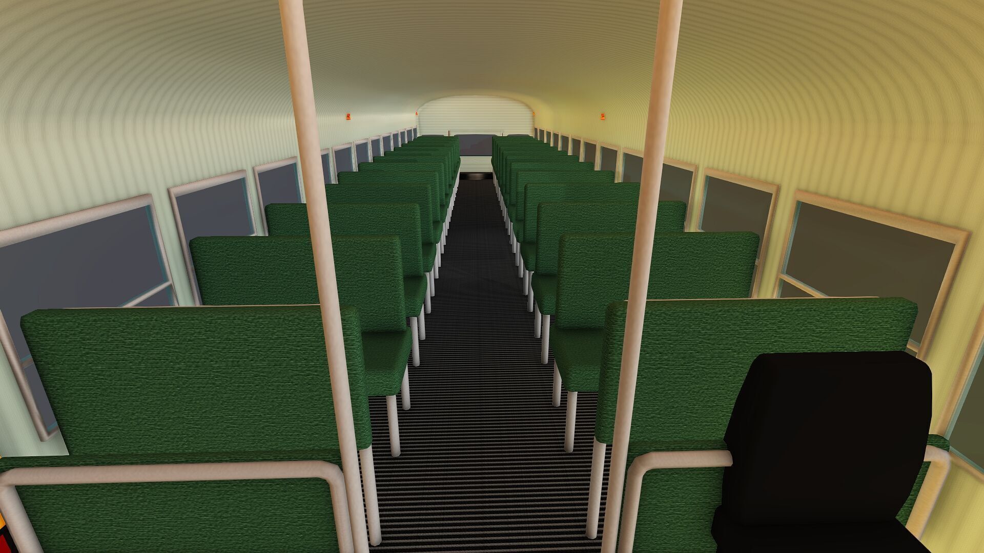 SCHOOL BUS Low-poly 3D model_9