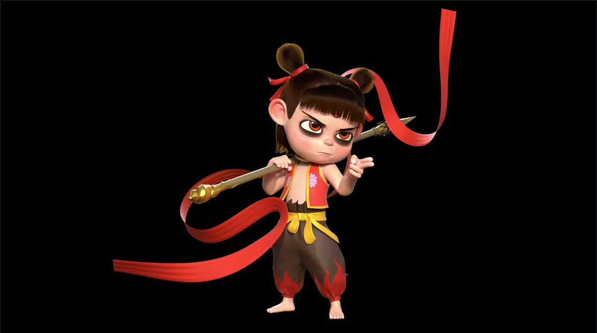 Ne Zha Character Rig 3D model_0