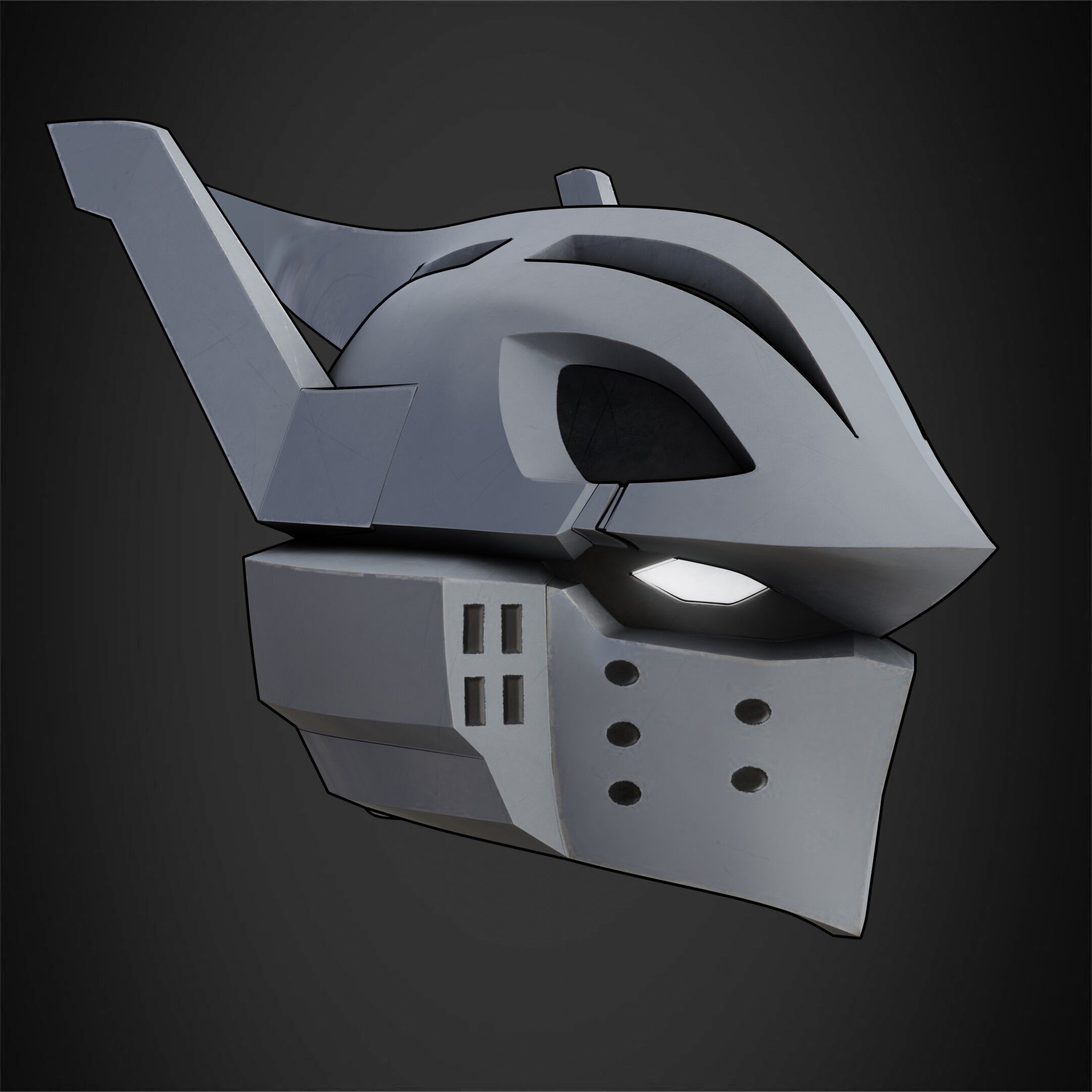 My Hero Academia Tenya Iida Ingenium Helmet for Cosplay 3D print model_10