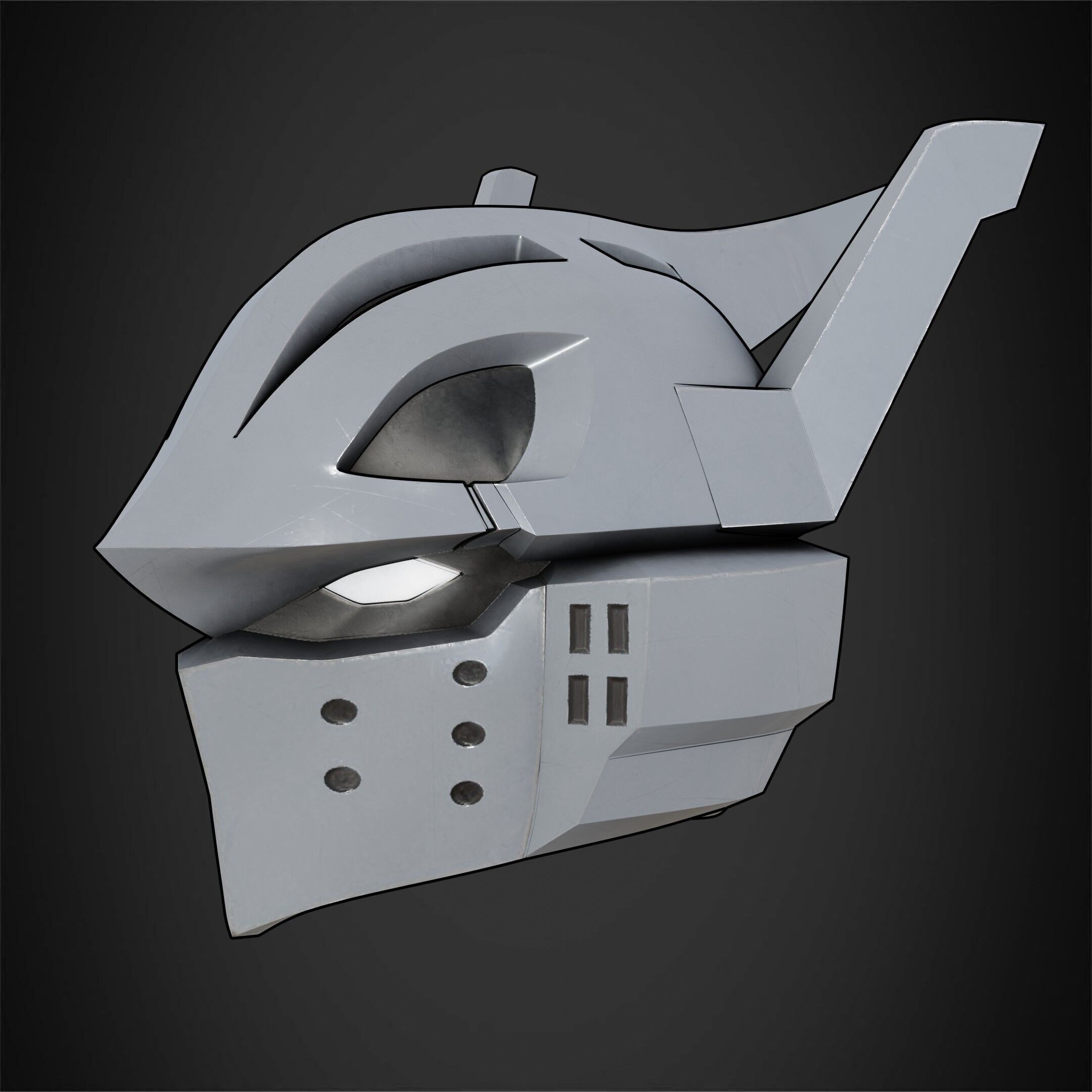 My Hero Academia Tenya Iida Ingenium Helmet for Cosplay 3D print model_4