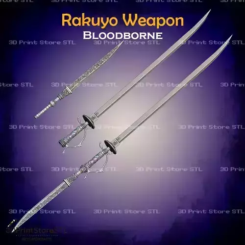 Rakuyo Weapon Cosplay Bloodborne - STL File 3D print model