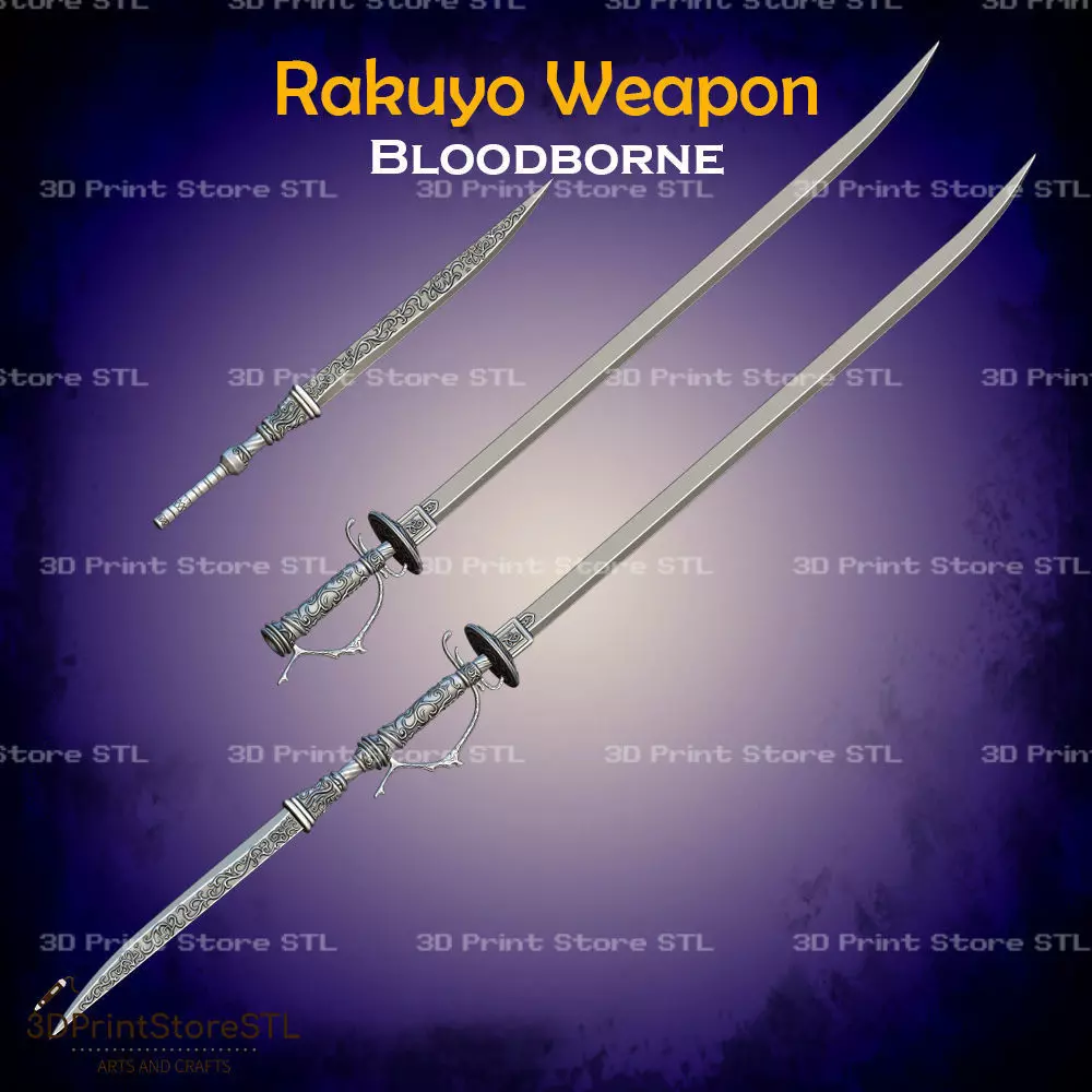 Rakuyo Weapon Cosplay Bloodborne - STL File 3D print model_0