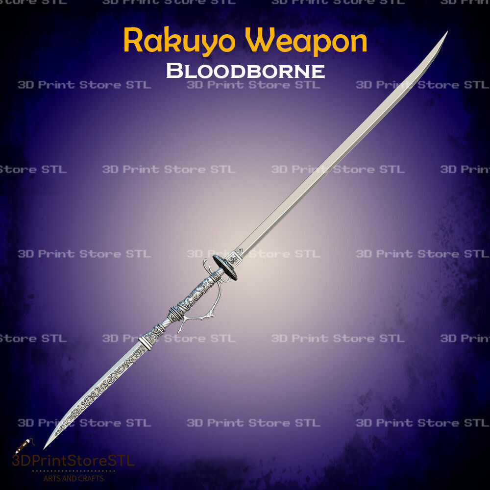 Rakuyo Weapon Cosplay Bloodborne - STL File 3D print model_1