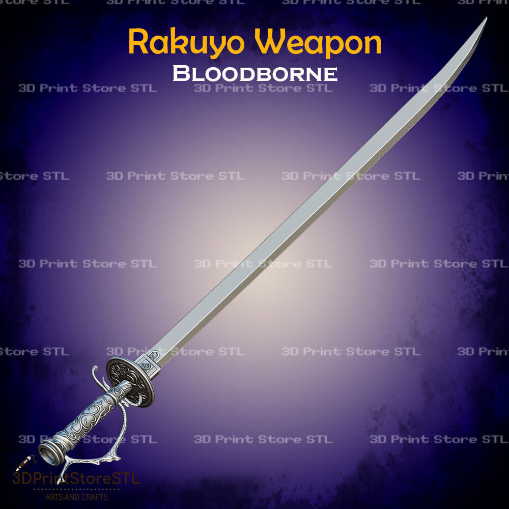Rakuyo Weapon Cosplay Bloodborne - STL File 3D print model_4