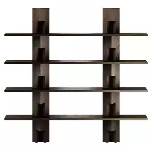 Mokko Galea Wood Bookcase