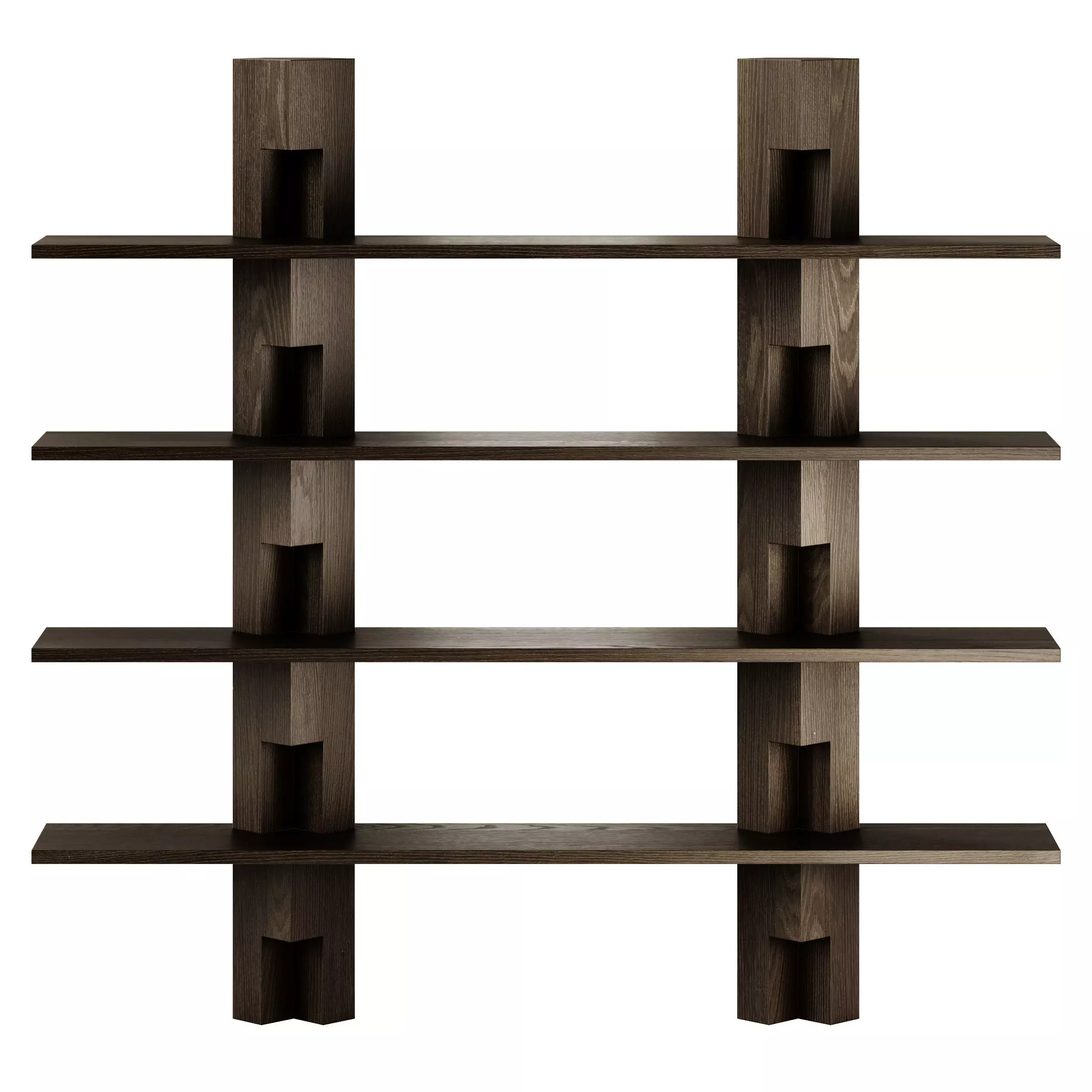 Mokko Galea Wood Bookcase 3D model_0