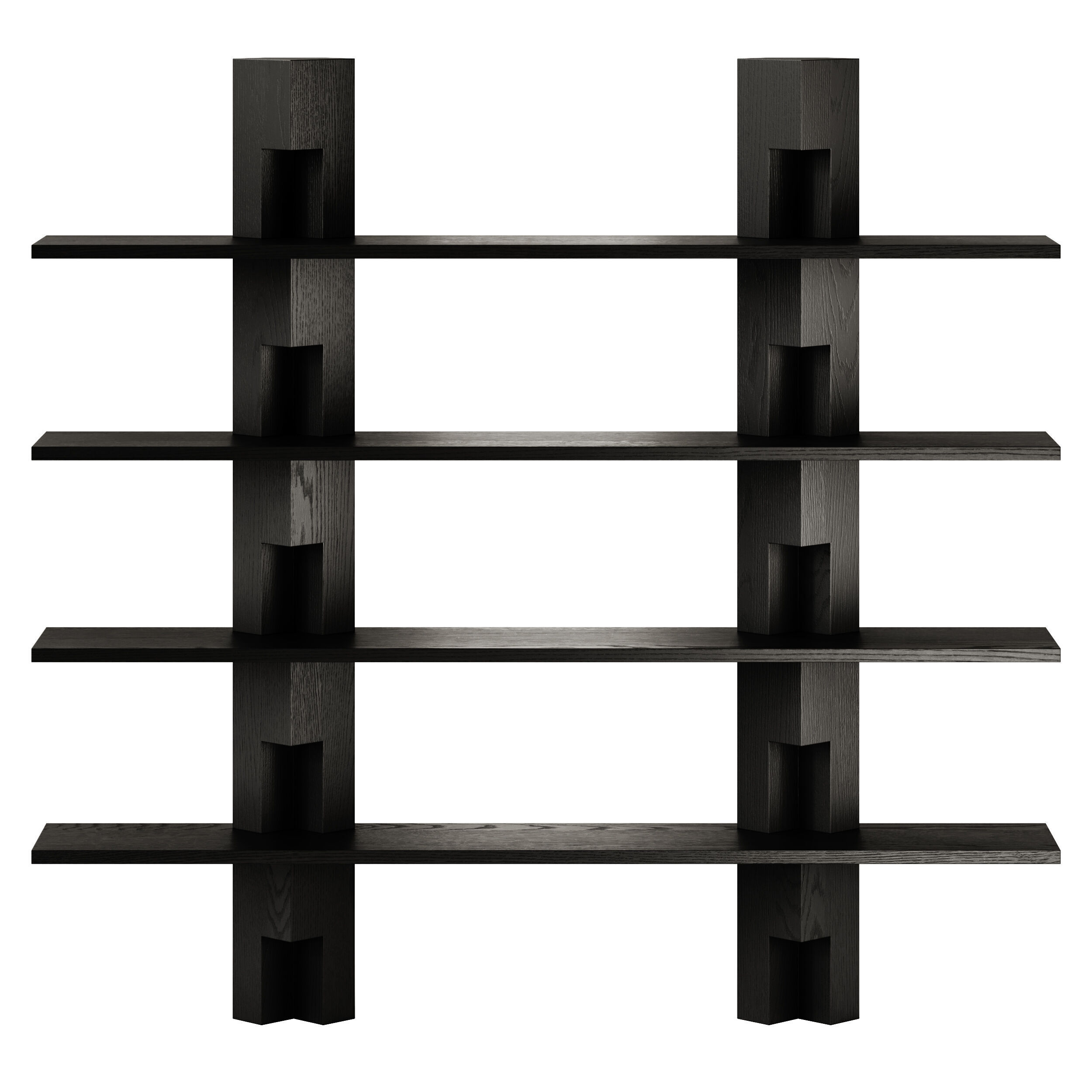 Mokko Galea Wood Bookcase 3D model_1