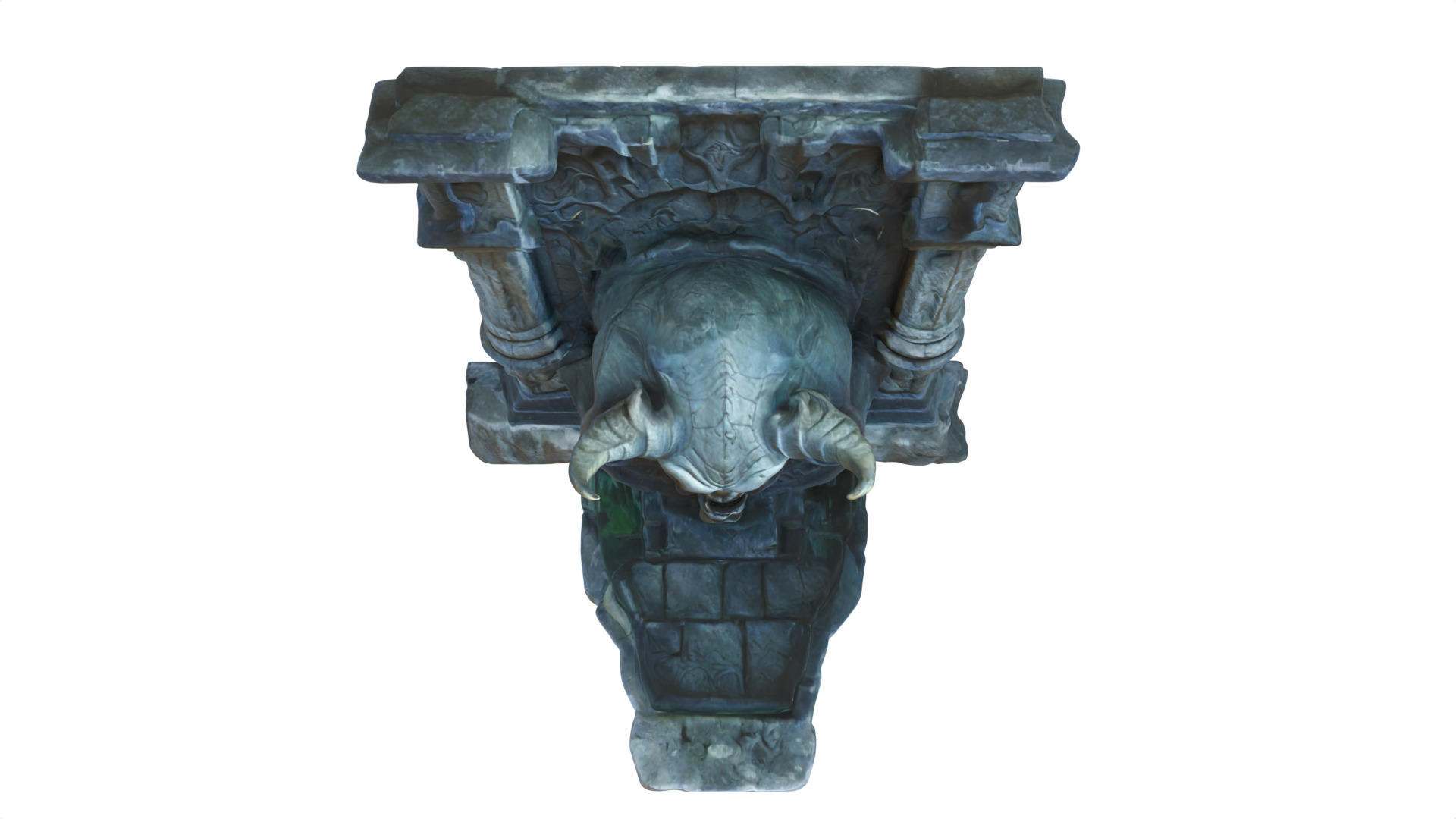 devils head fountain 01 3D model_2