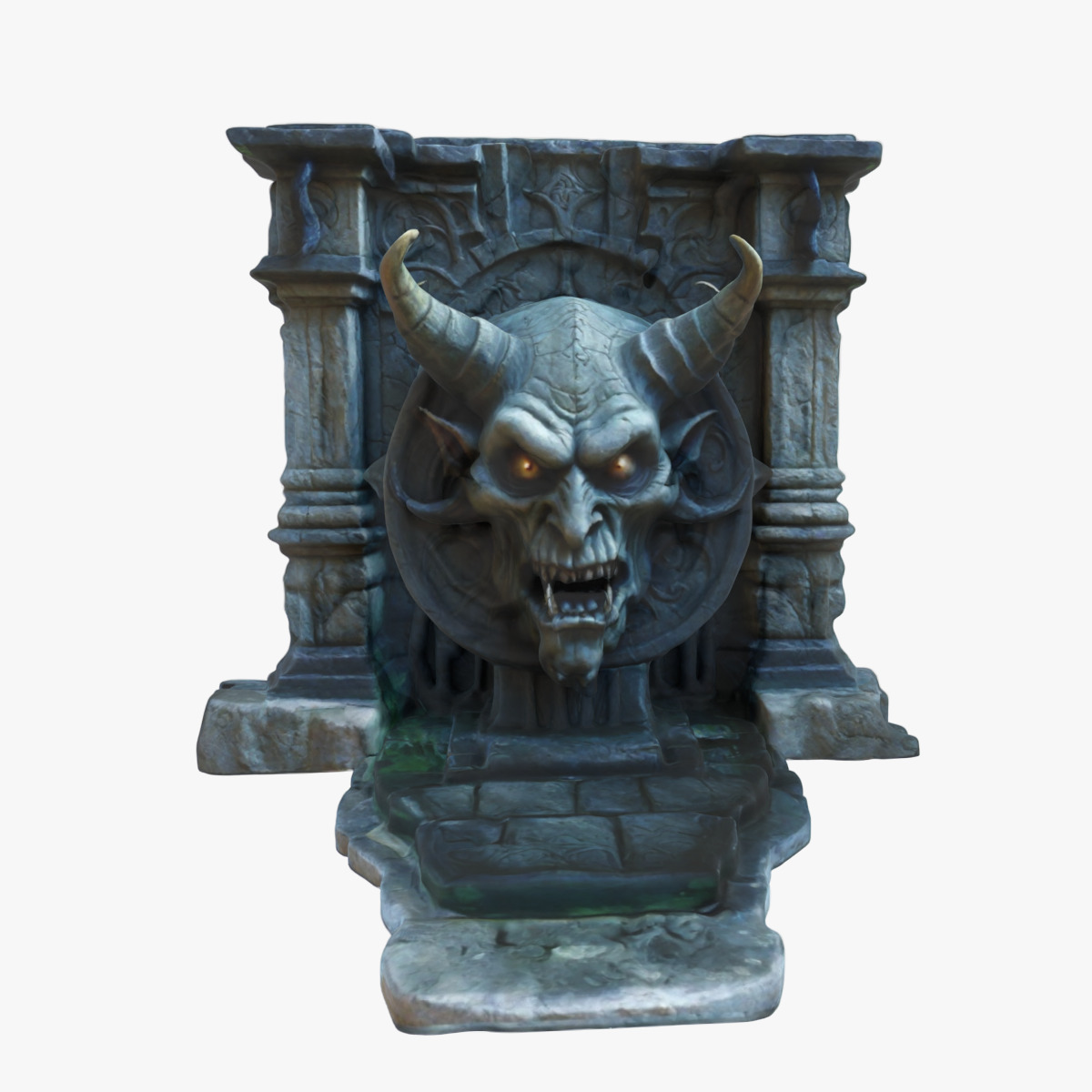devils head fountain 01 3D model_8