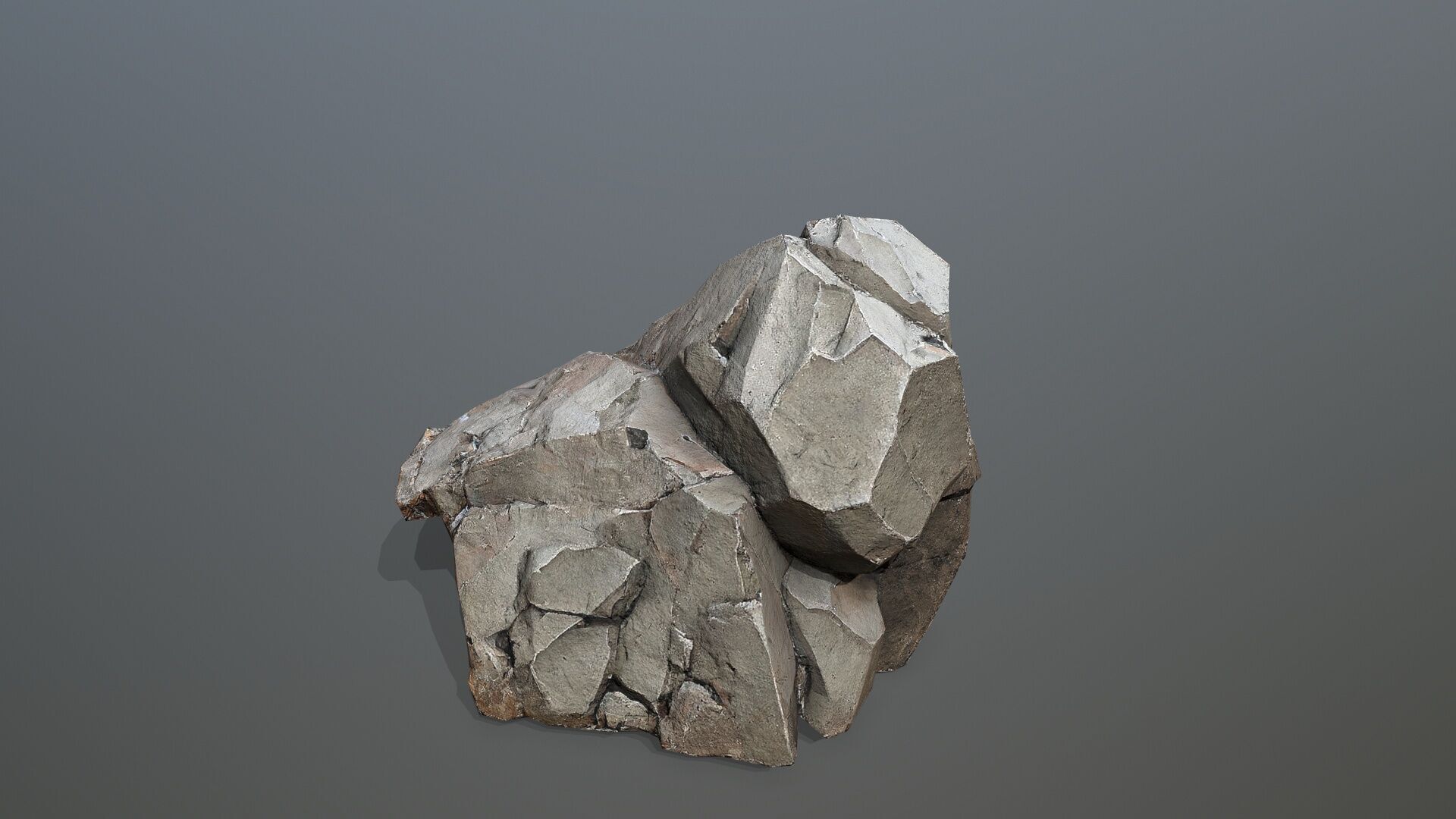 desert rocks Low-poly 3D model_13