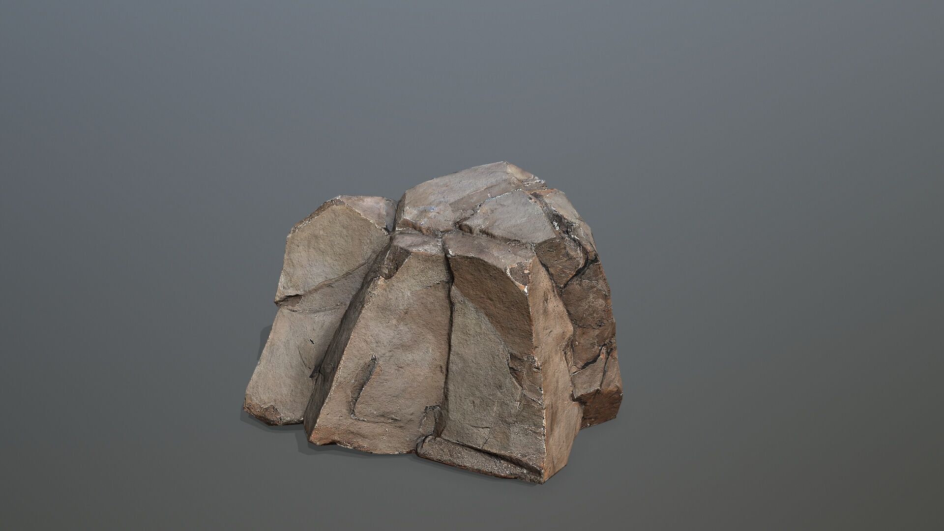 desert rocks Low-poly 3D model_14