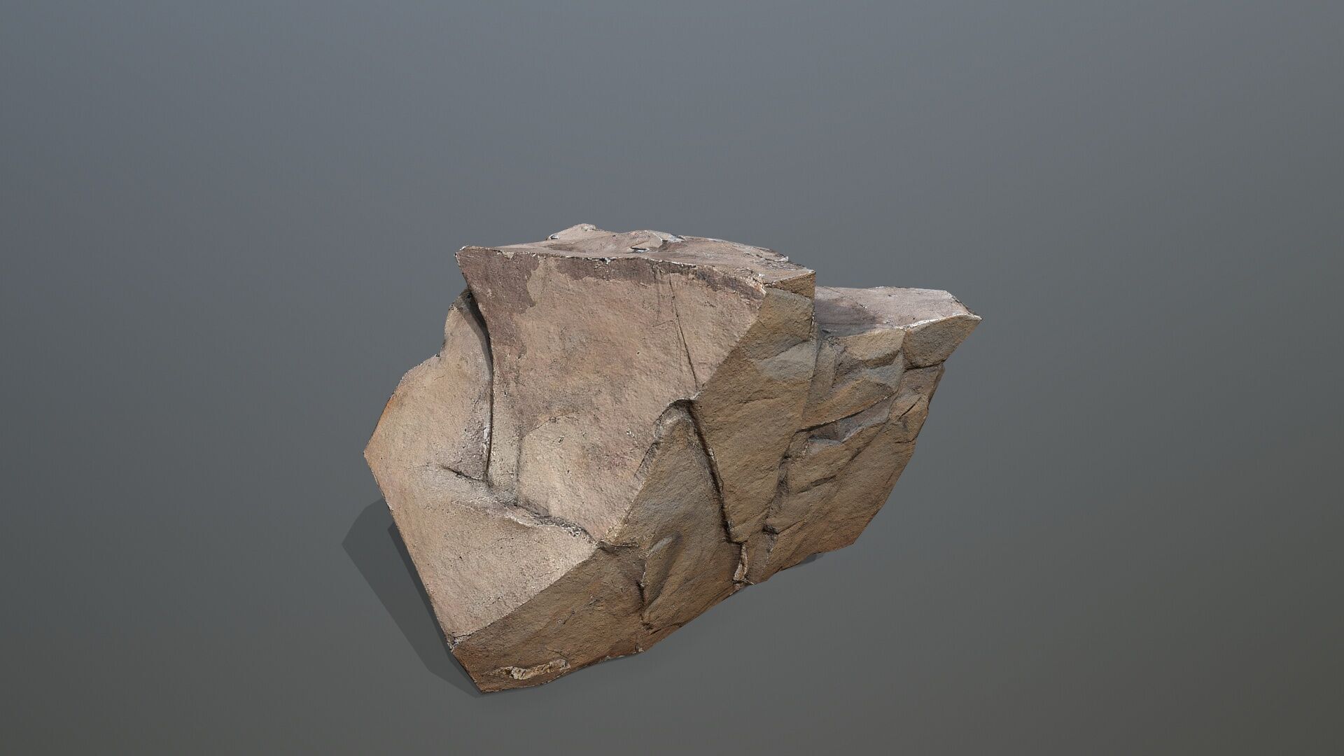 desert rocks Low-poly 3D model_12