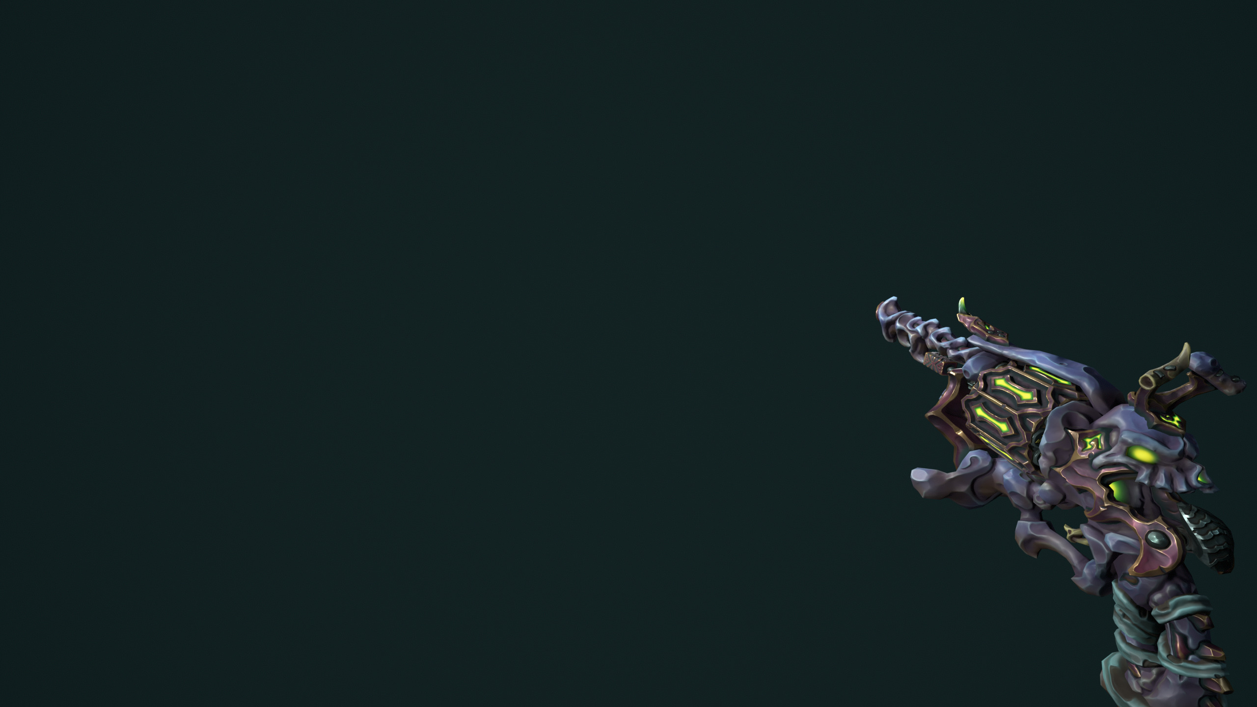 Stylized undead revolver Low-poly 3D model_14