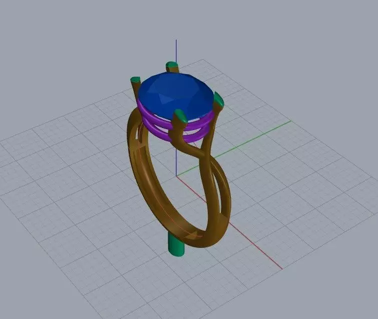 Elven Inspiration Ring 3D print model