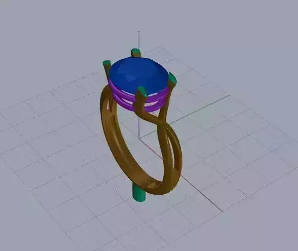 Elven Inspiration Ring 3D print model