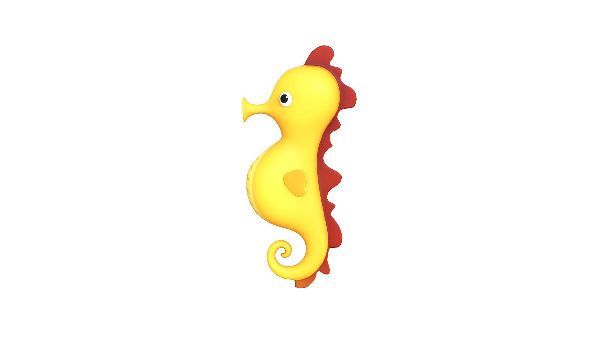 Sea Horse v002 3D model_1