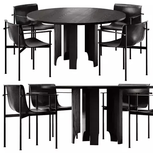 Mokko Acer Dining Table and Lema Ombra Chair