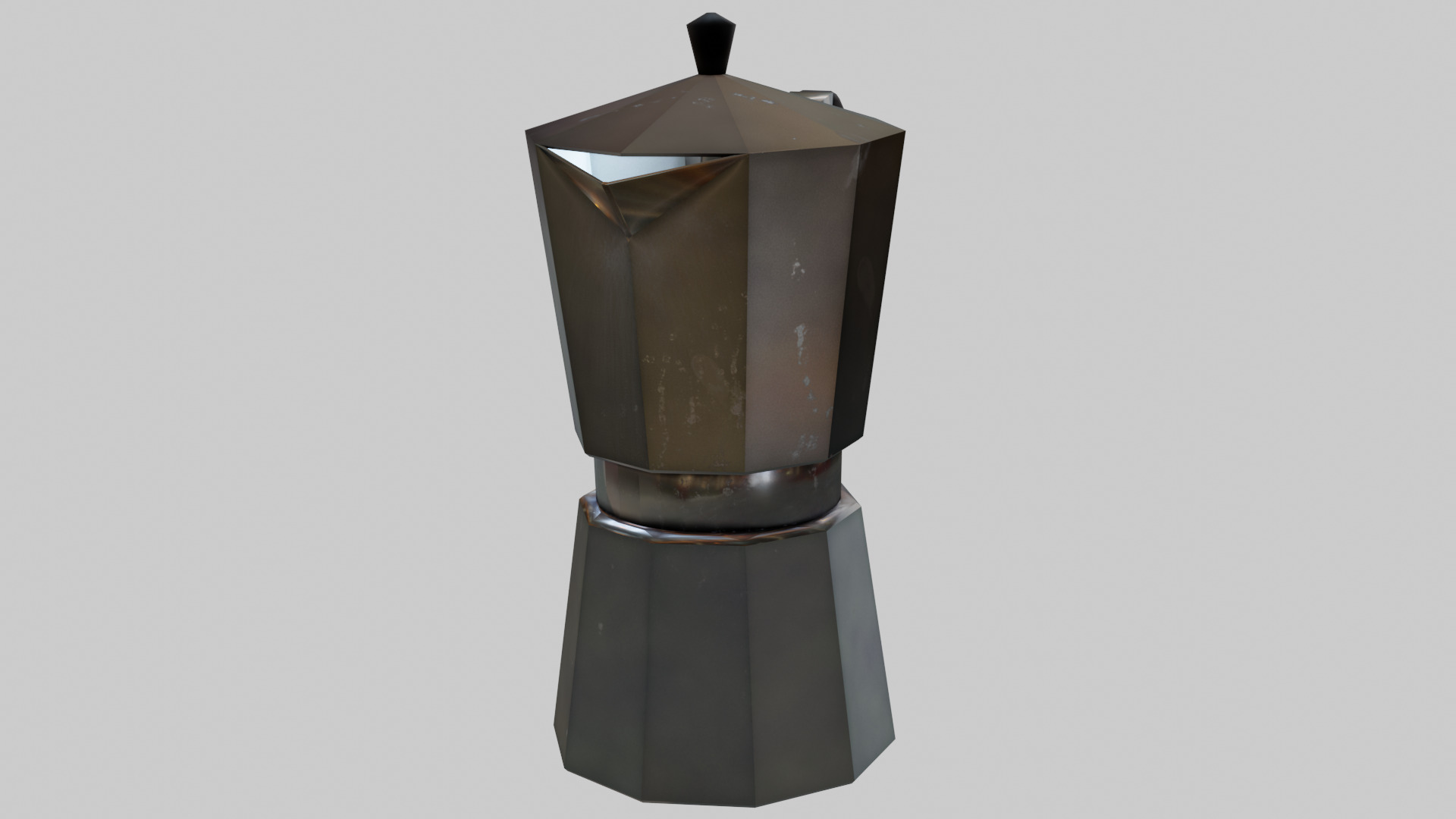Stovetop Coffee Maker Free low-poly 3D model_2