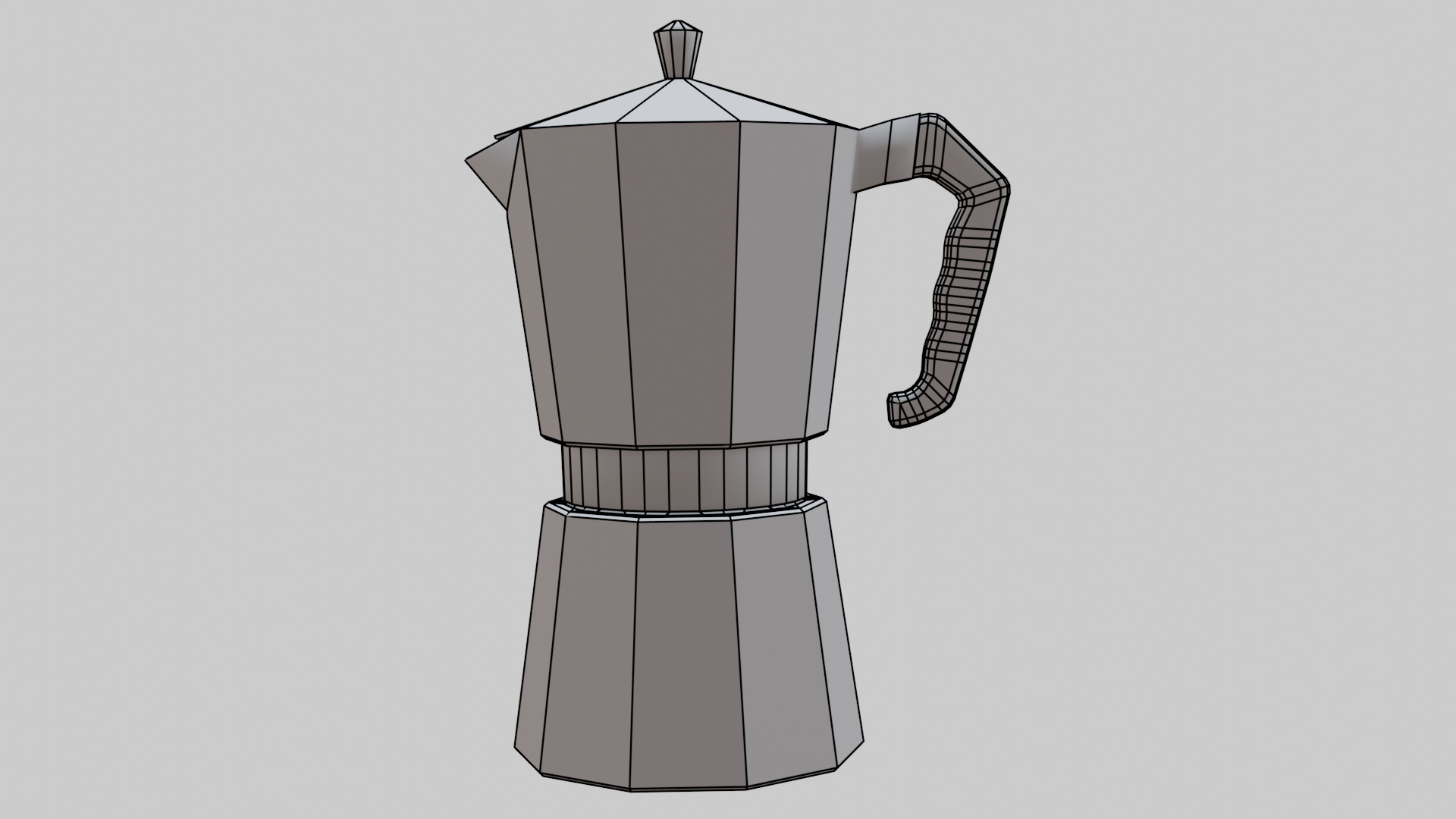 Stovetop Coffee Maker Free low-poly 3D model_6