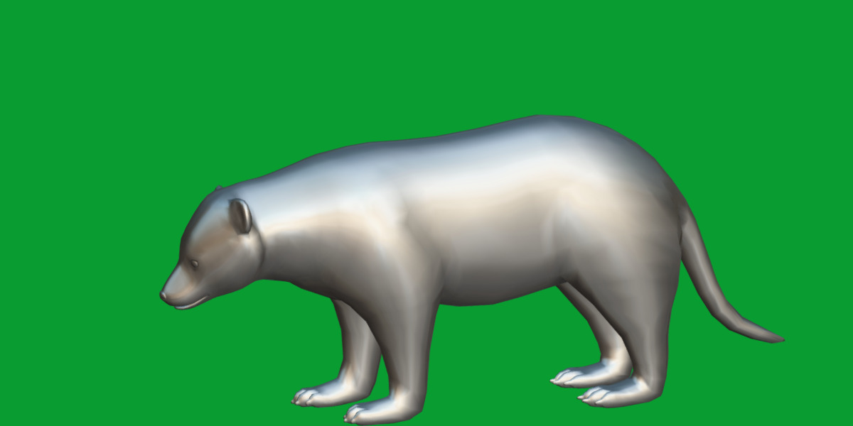 Wolverine Carcajou Low-poly 3D model_6