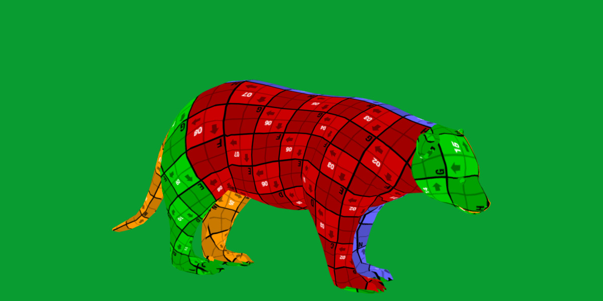 Wolverine Carcajou Low-poly 3D model_11