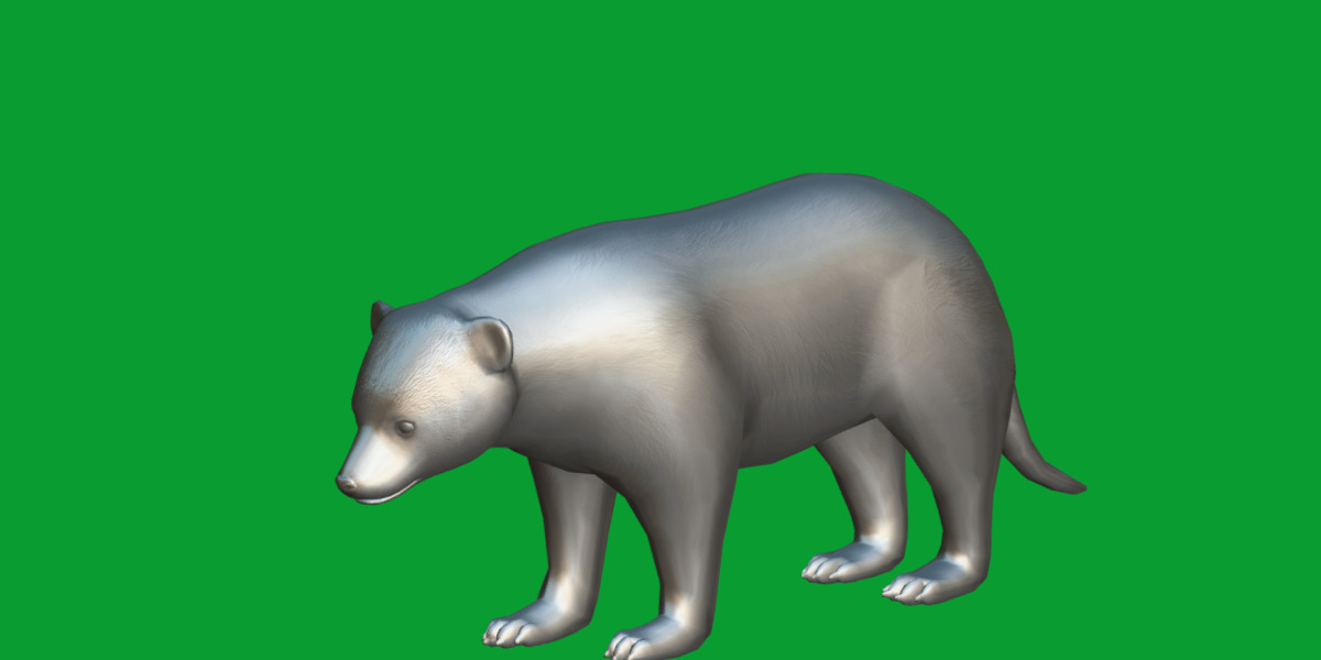 Wolverine Carcajou Low-poly 3D model_7