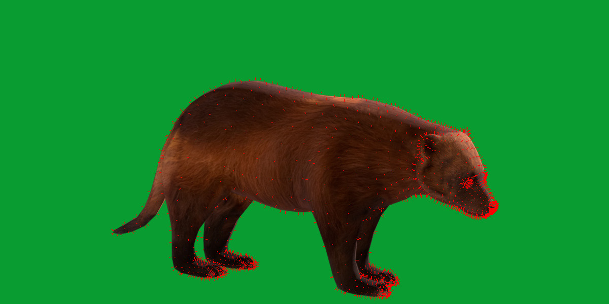 Wolverine Carcajou Low-poly 3D model_10