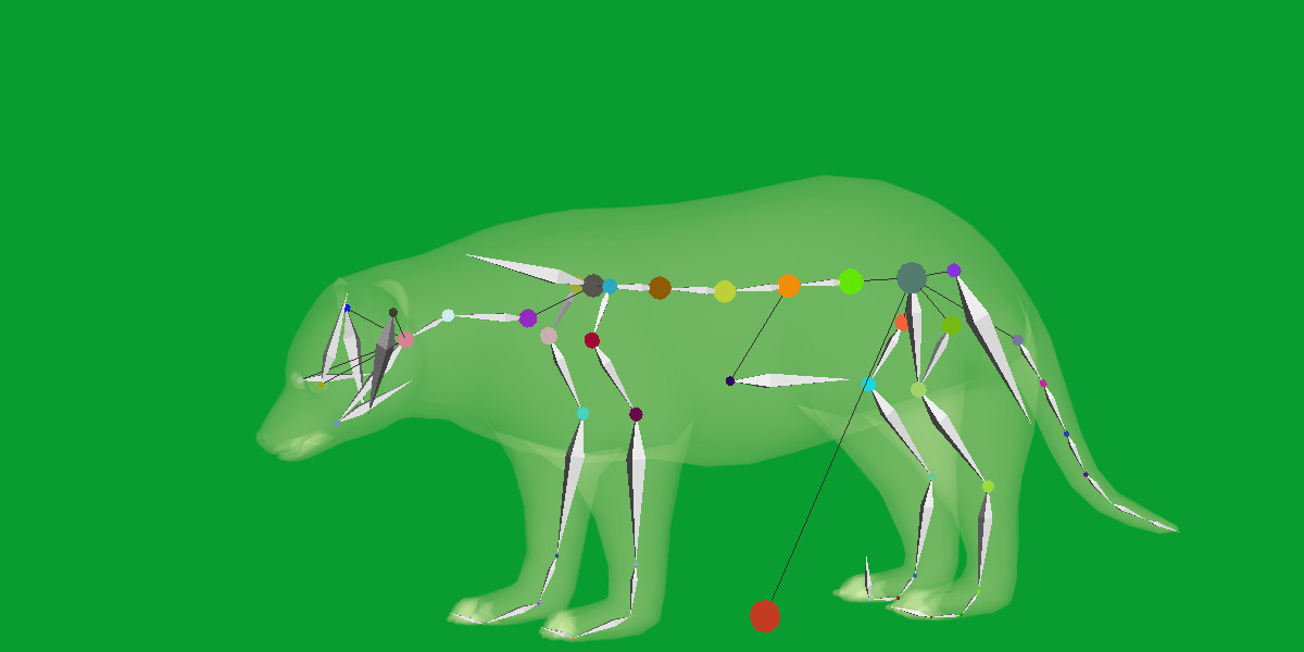 Wolverine Carcajou Low-poly 3D model_16