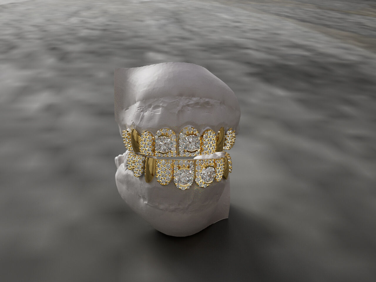 tooth decoration 3D model_2