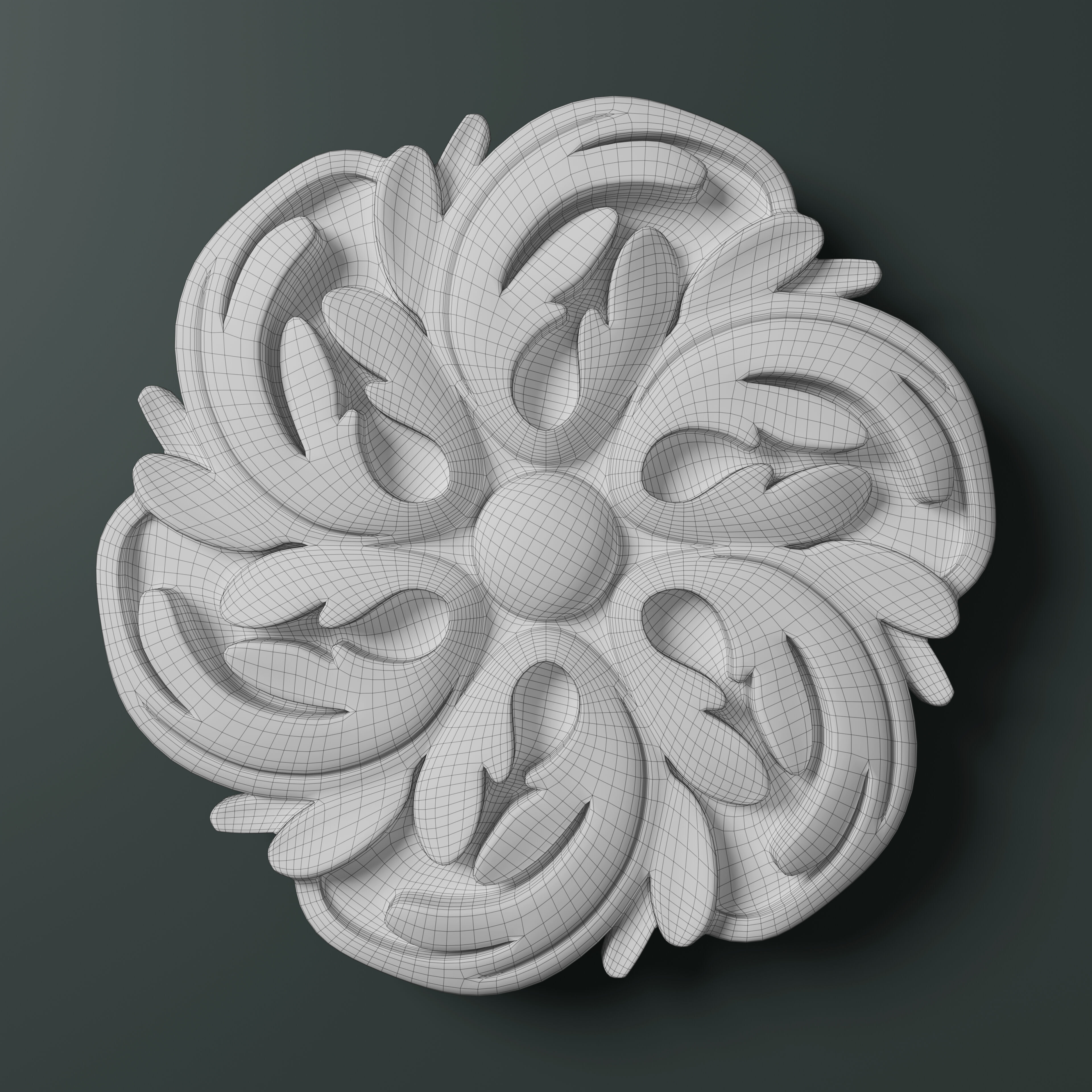 Small Rosette - 006 3D model_6