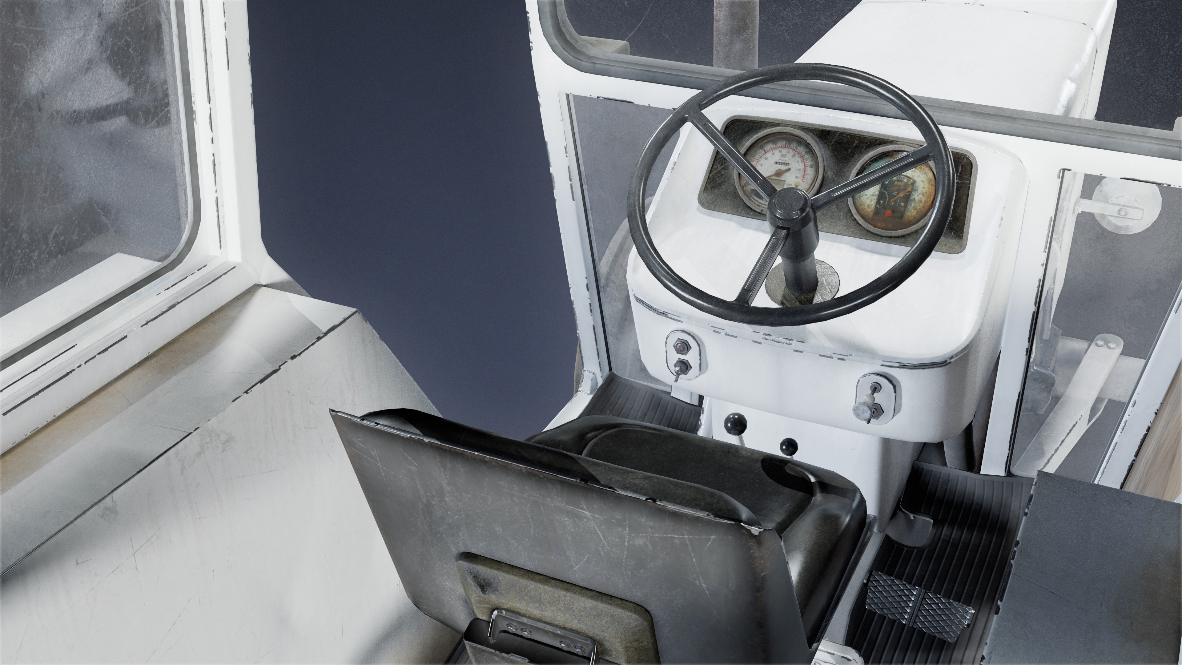 VEHICLES - Tractor 01 - LOW POLY Low-poly 3D model_6