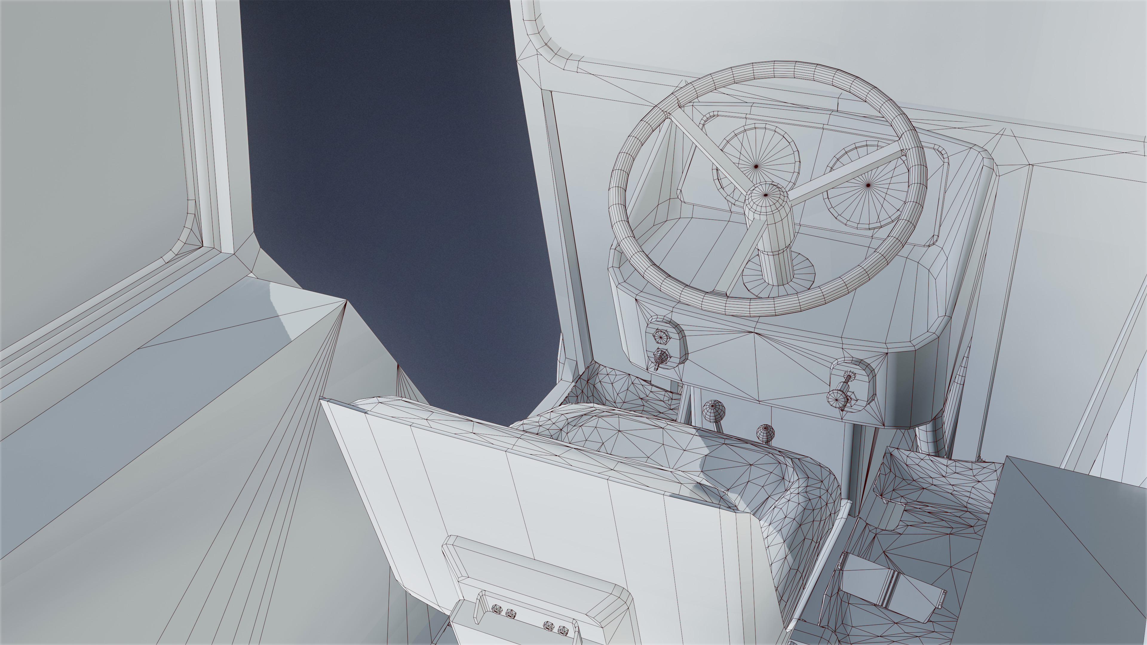 VEHICLES - Tractor 01 - LOW POLY Low-poly 3D model_7