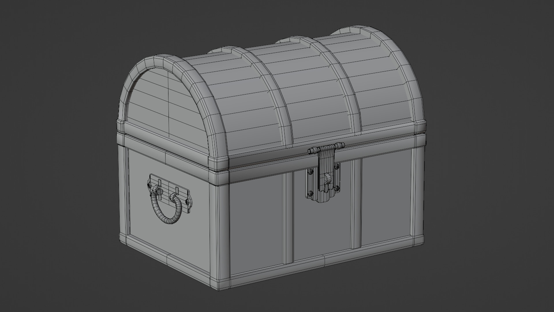 Pirate props collection Low-poly 3D model_17