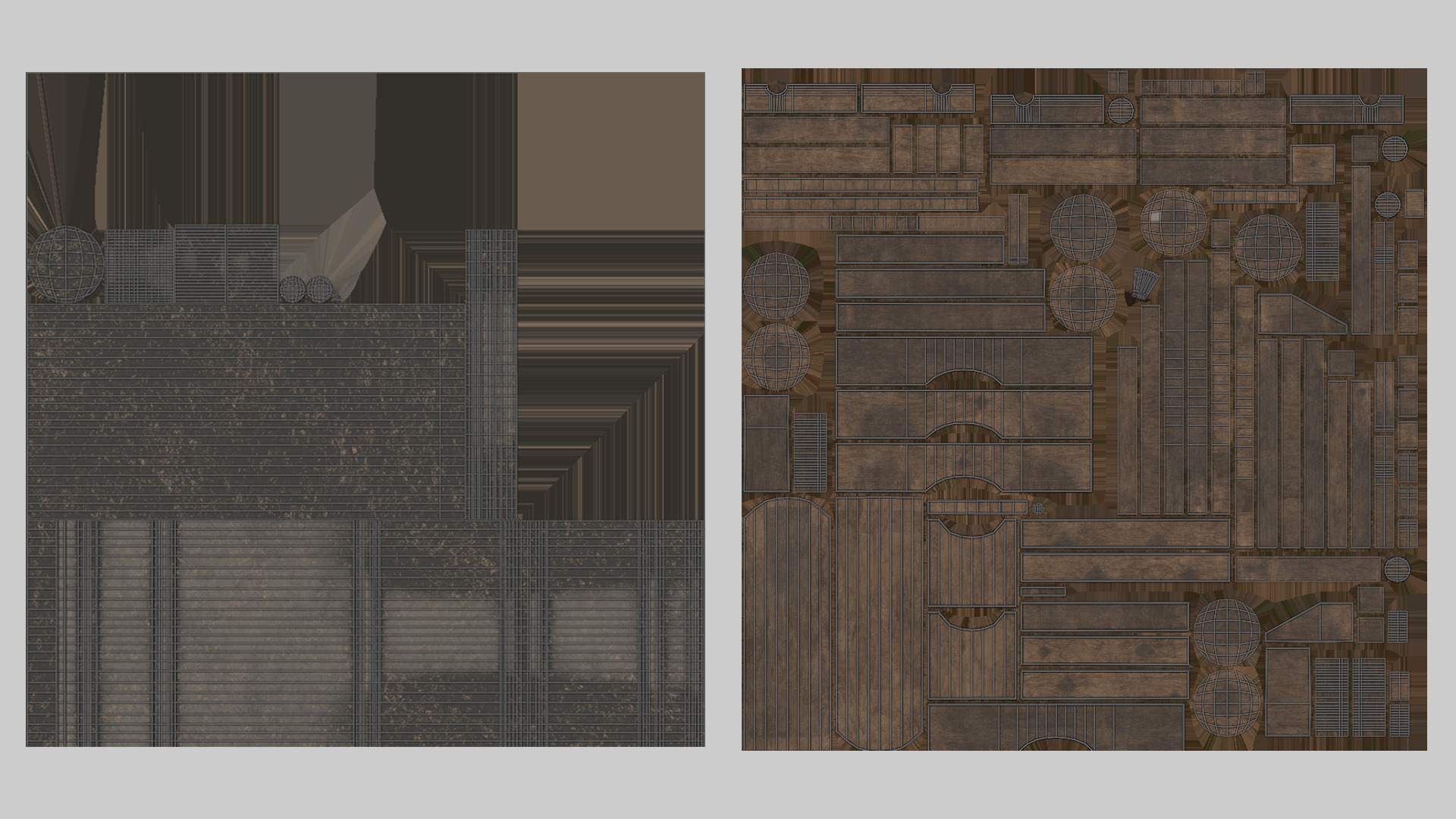 Pirate props collection Low-poly 3D model_22