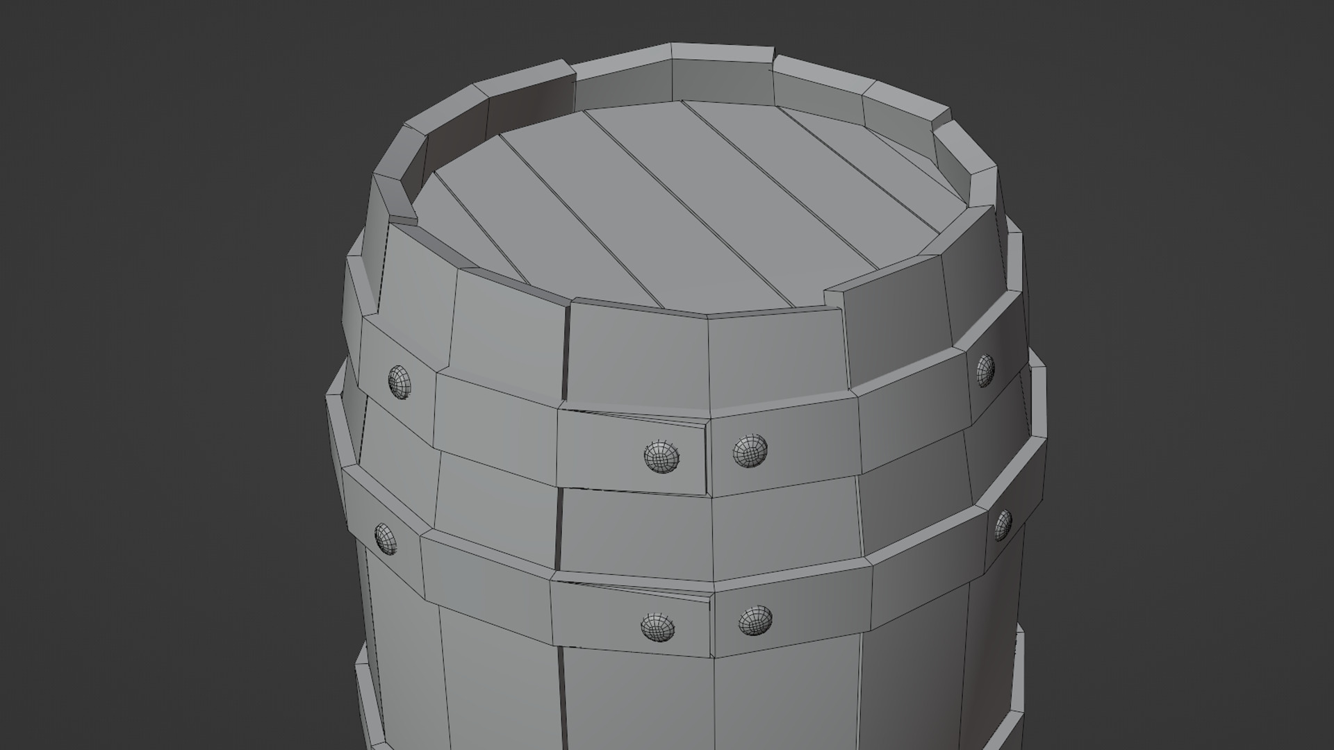 Pirate props collection Low-poly 3D model_25