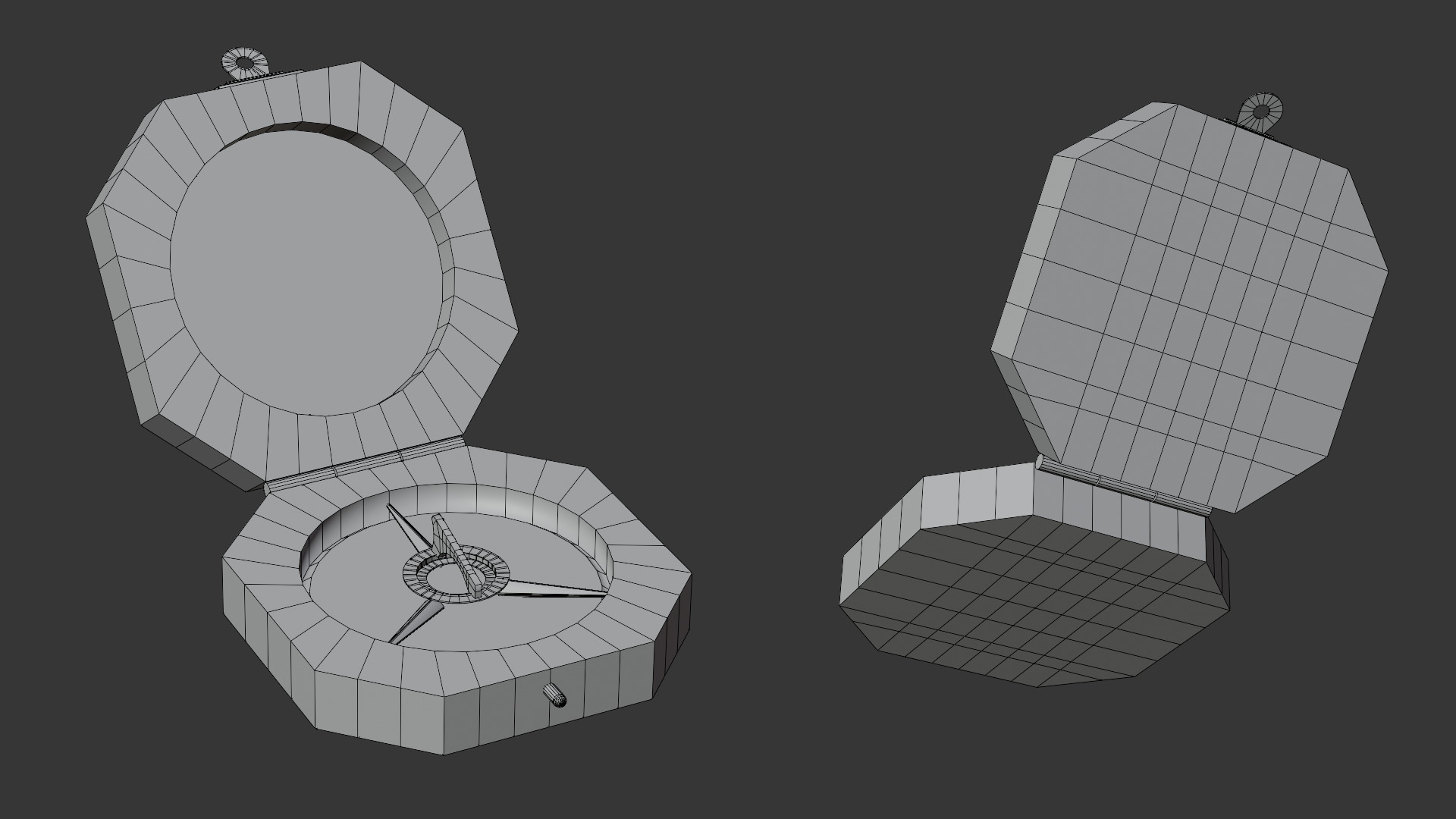 Pirate props collection Low-poly 3D model_12