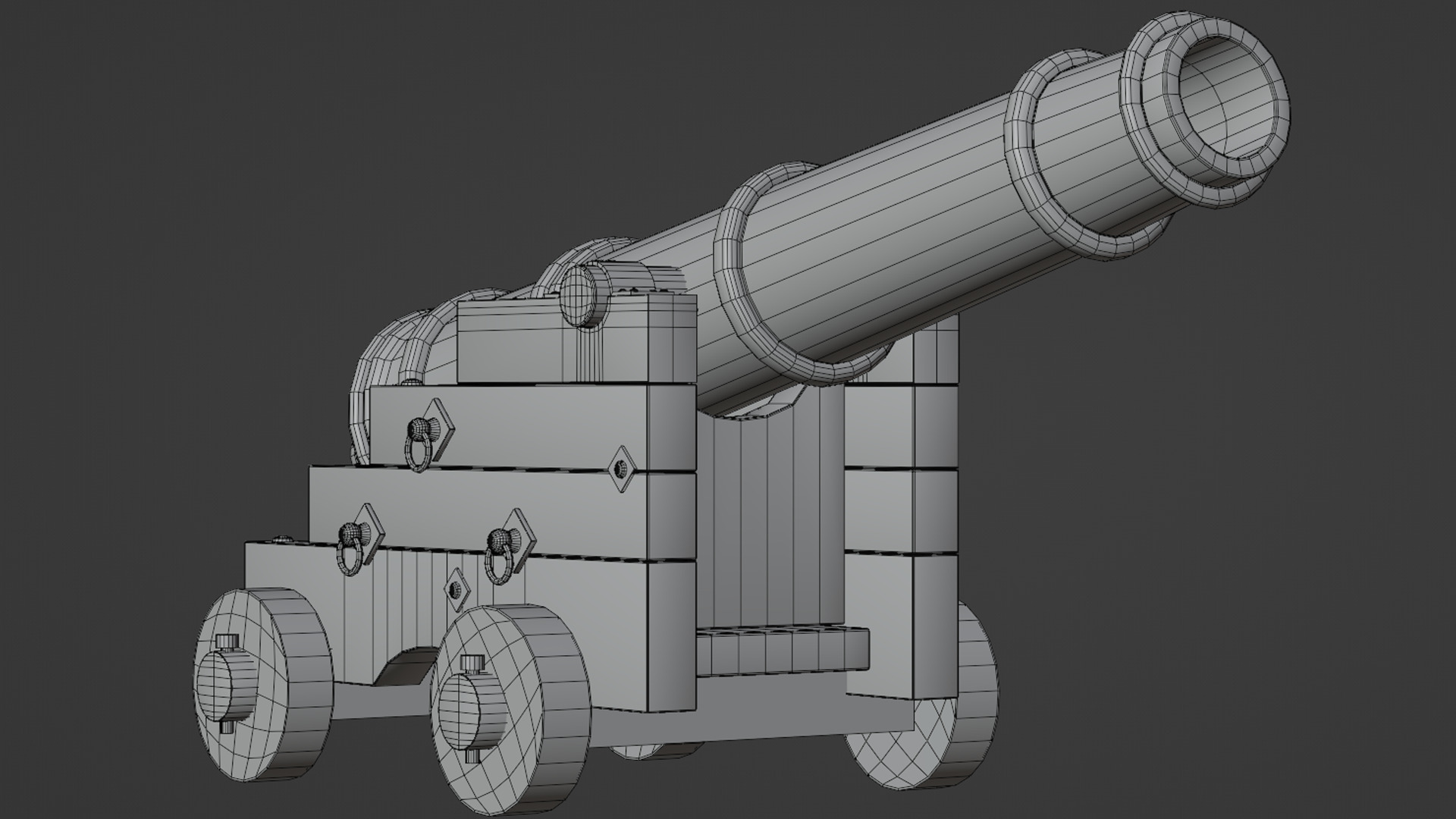 Pirate props collection Low-poly 3D model_21