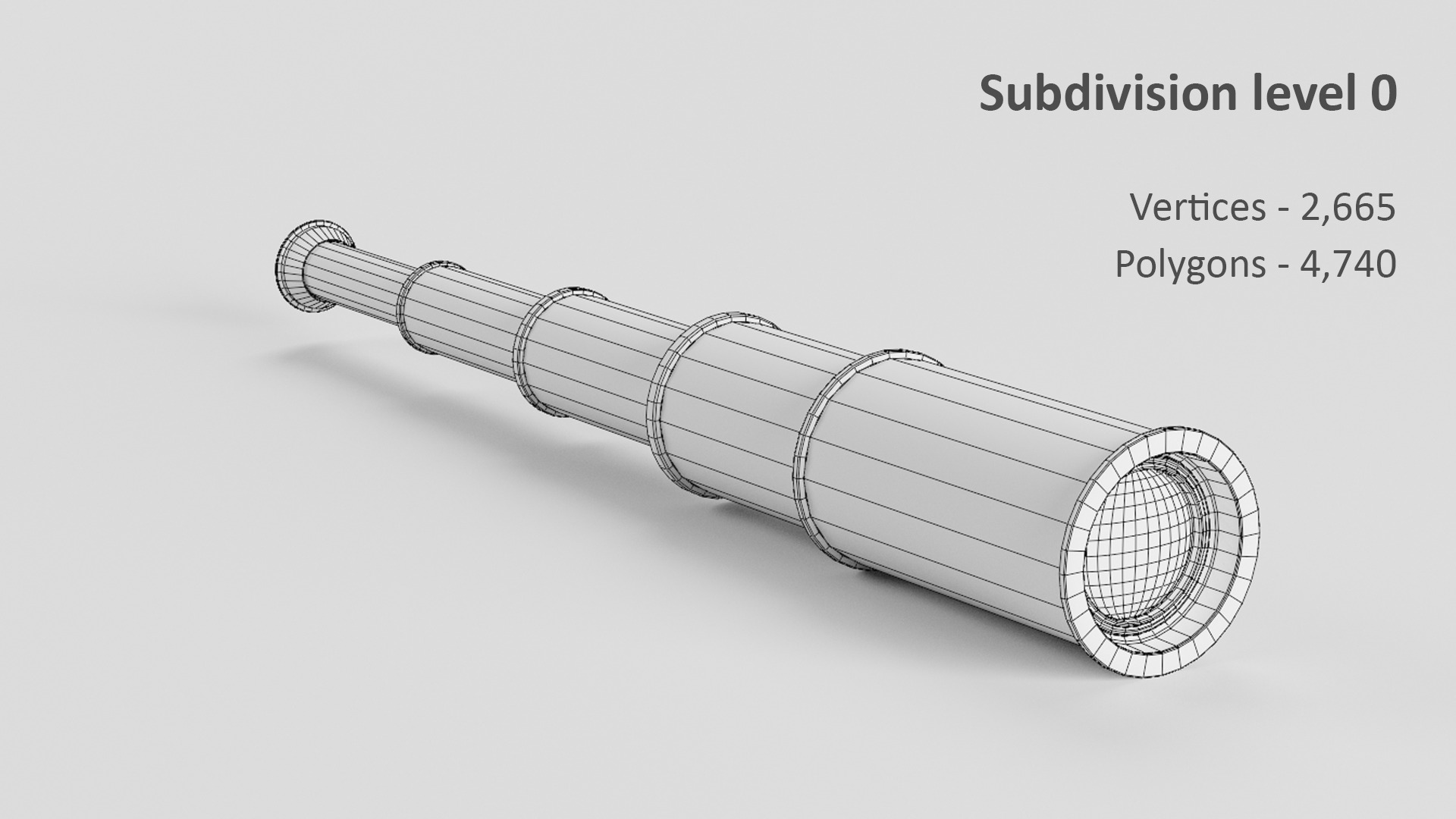 Pirate props collection Low-poly 3D model_3