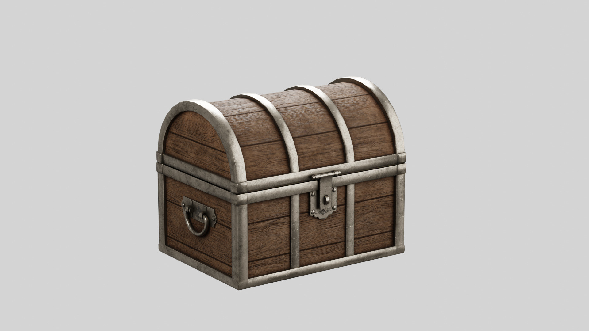 Pirate props collection Low-poly 3D model_14