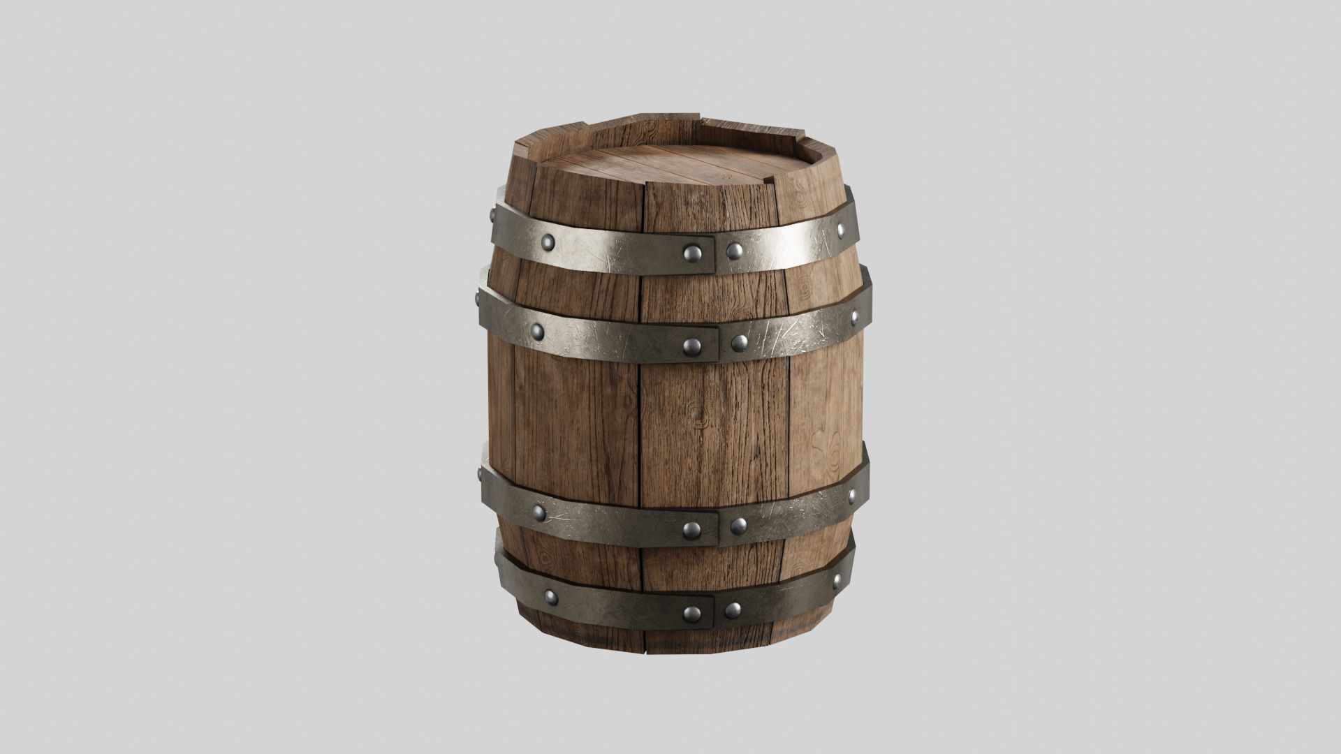 Pirate props collection Low-poly 3D model_23