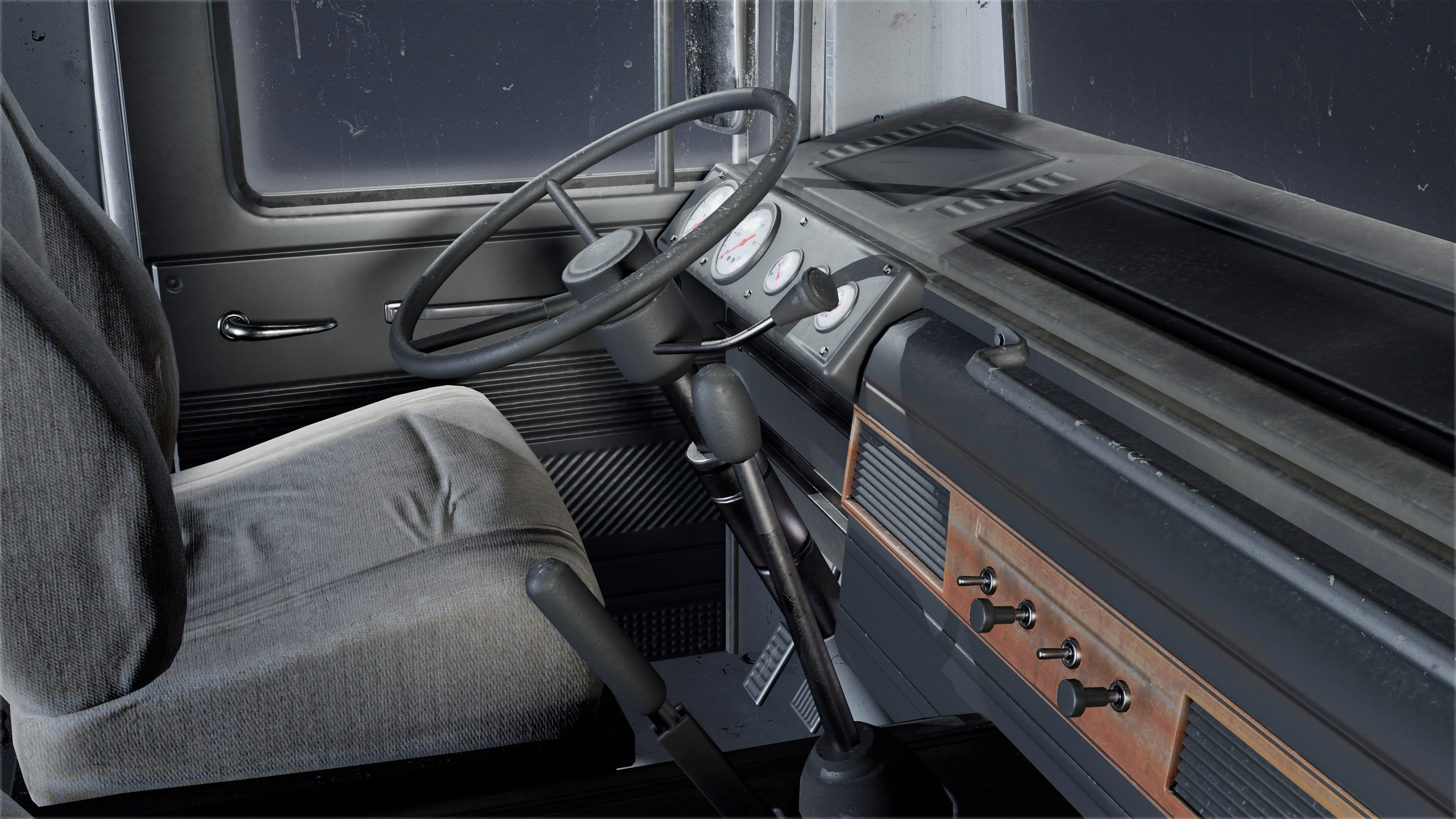 VEHICLES - Truck 02 - LOW POLY Low-poly 3D model_6