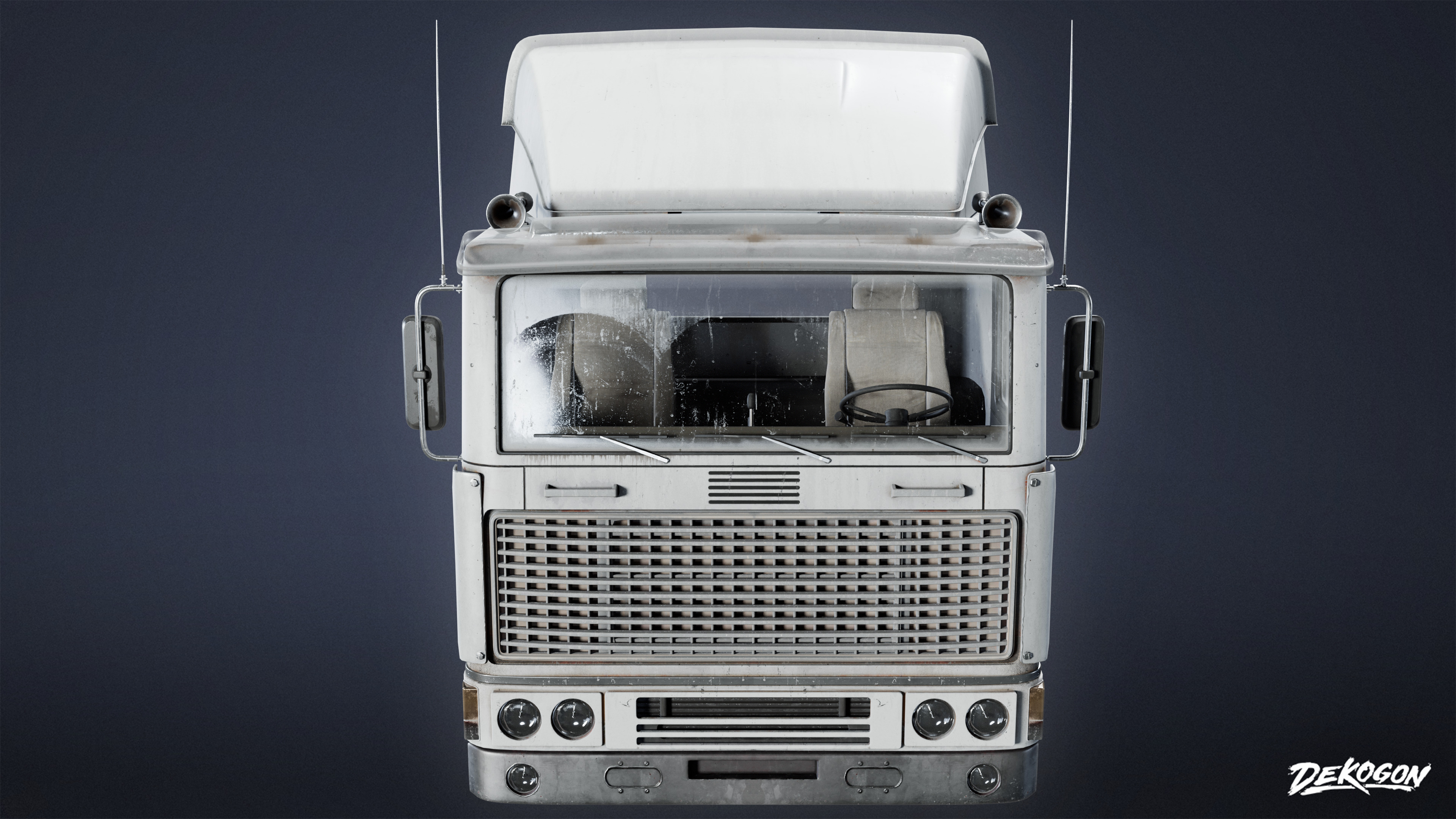 VEHICLES - Truck 02 - LOW POLY Low-poly 3D model_2