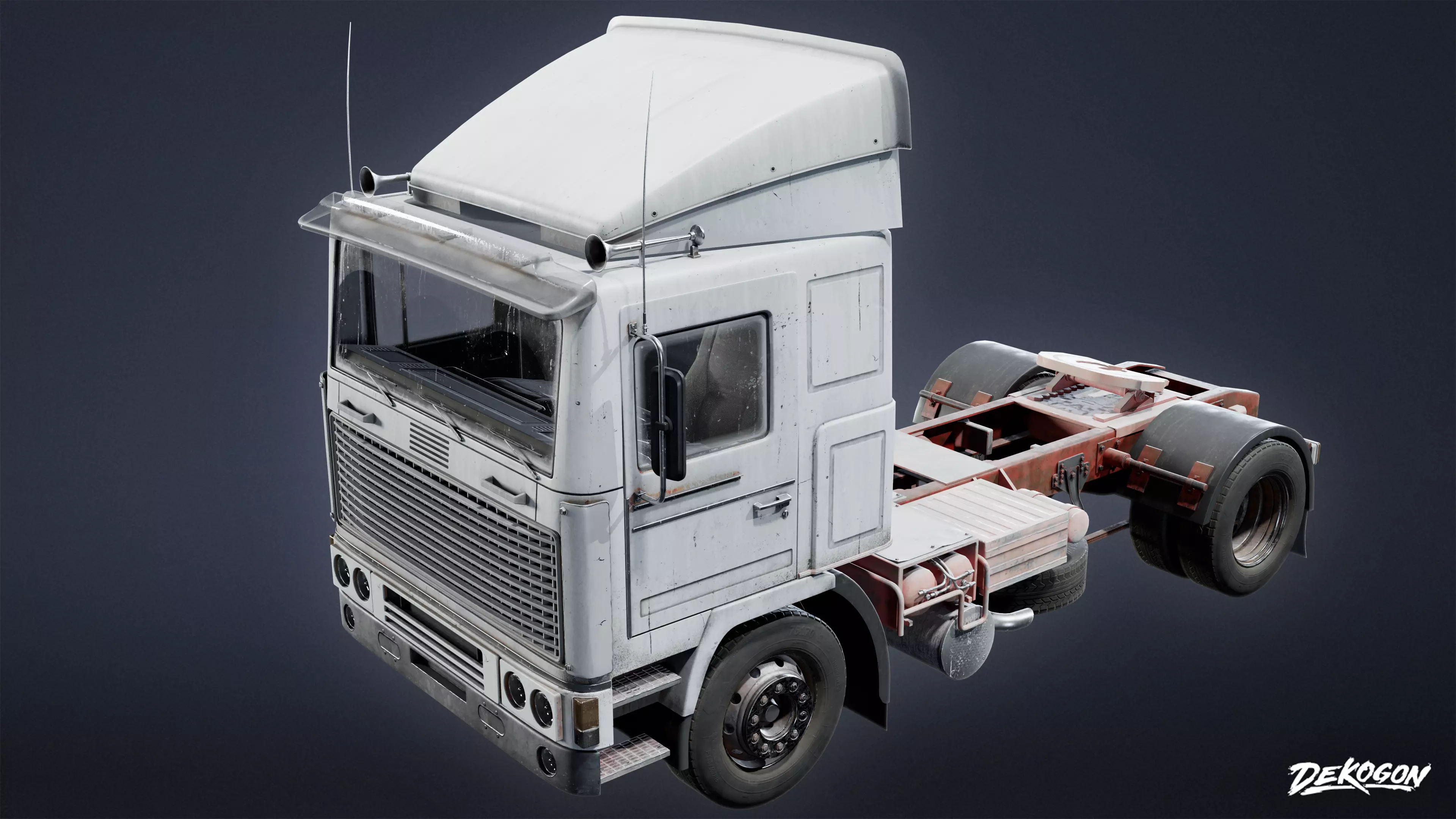 VEHICLES - Truck 02 - LOW POLY Low-poly 3D model_0