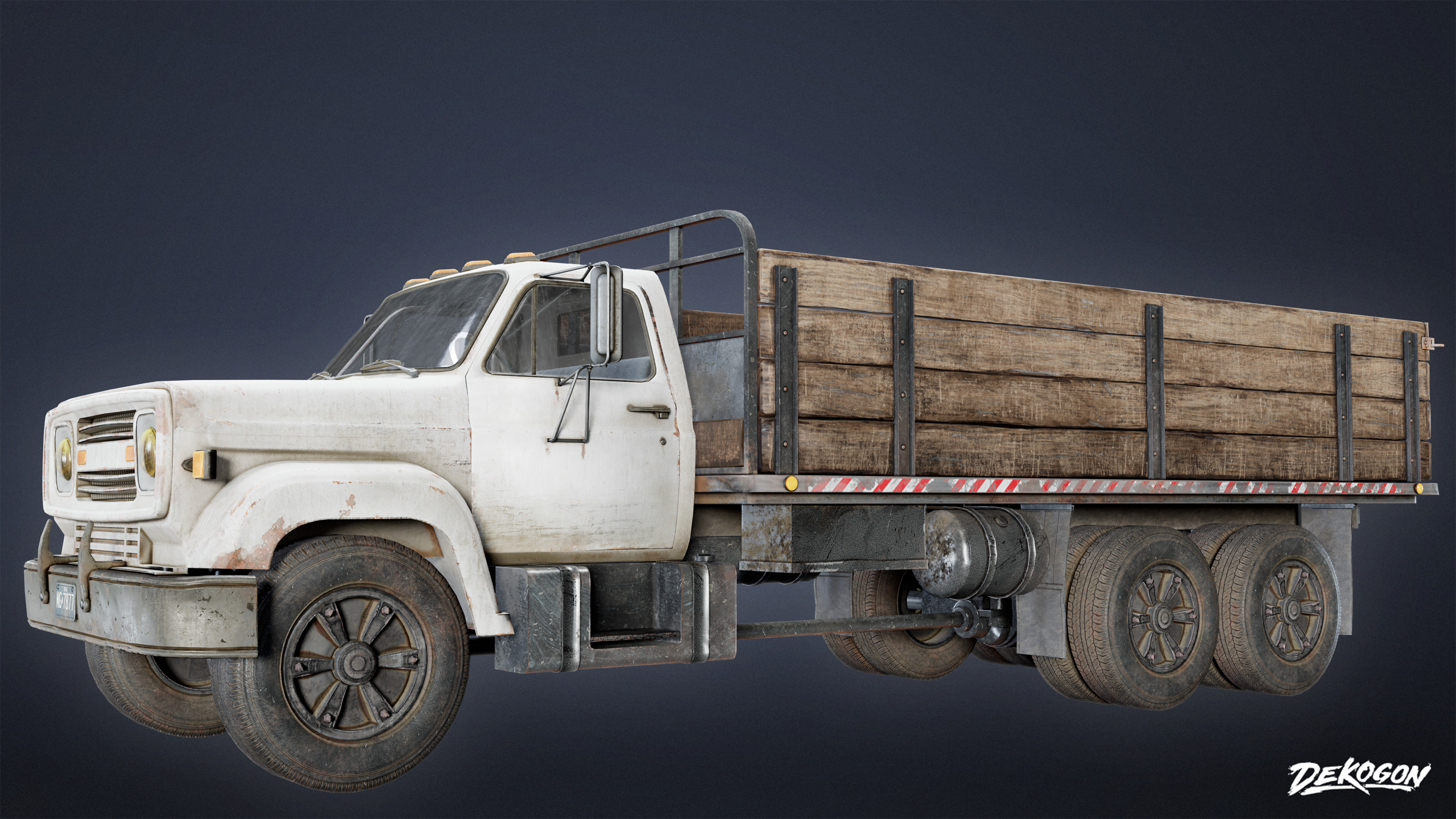 VEHICLES - Truck 05 - LOW POLY Low-poly 3D model_1