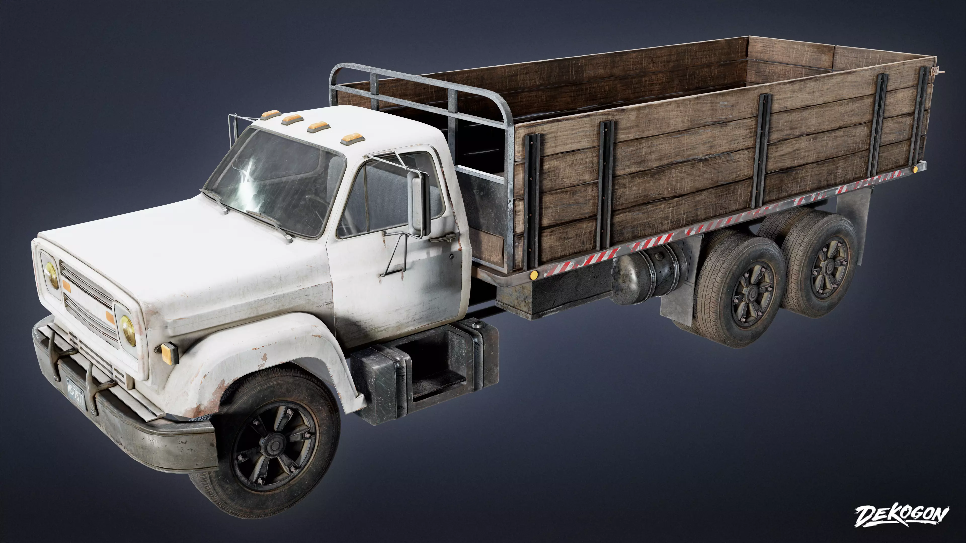 VEHICLES - Truck 05 - LOW POLY Low-poly 3D model_0