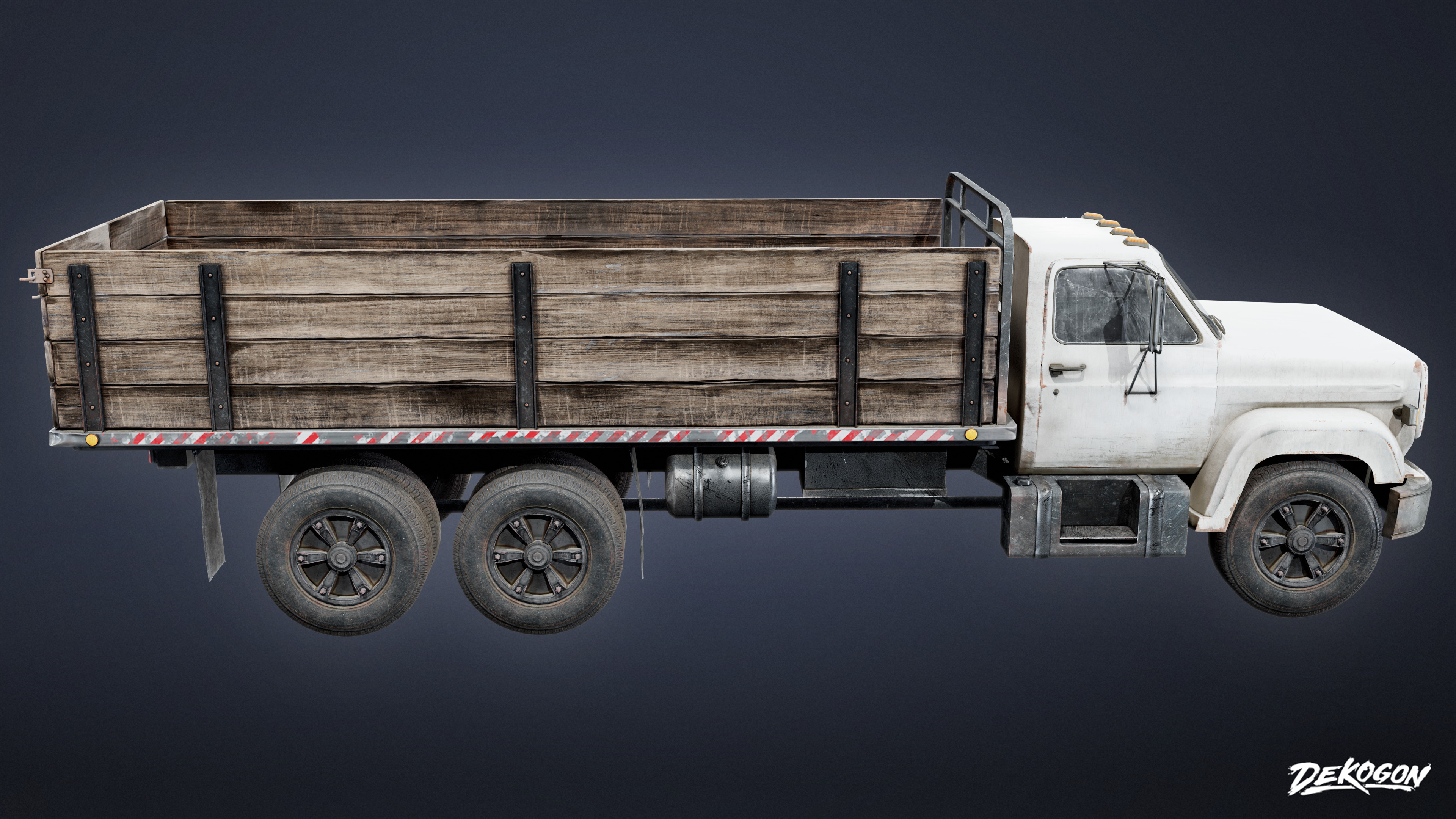 VEHICLES - Truck 05 - LOW POLY Low-poly 3D model_3