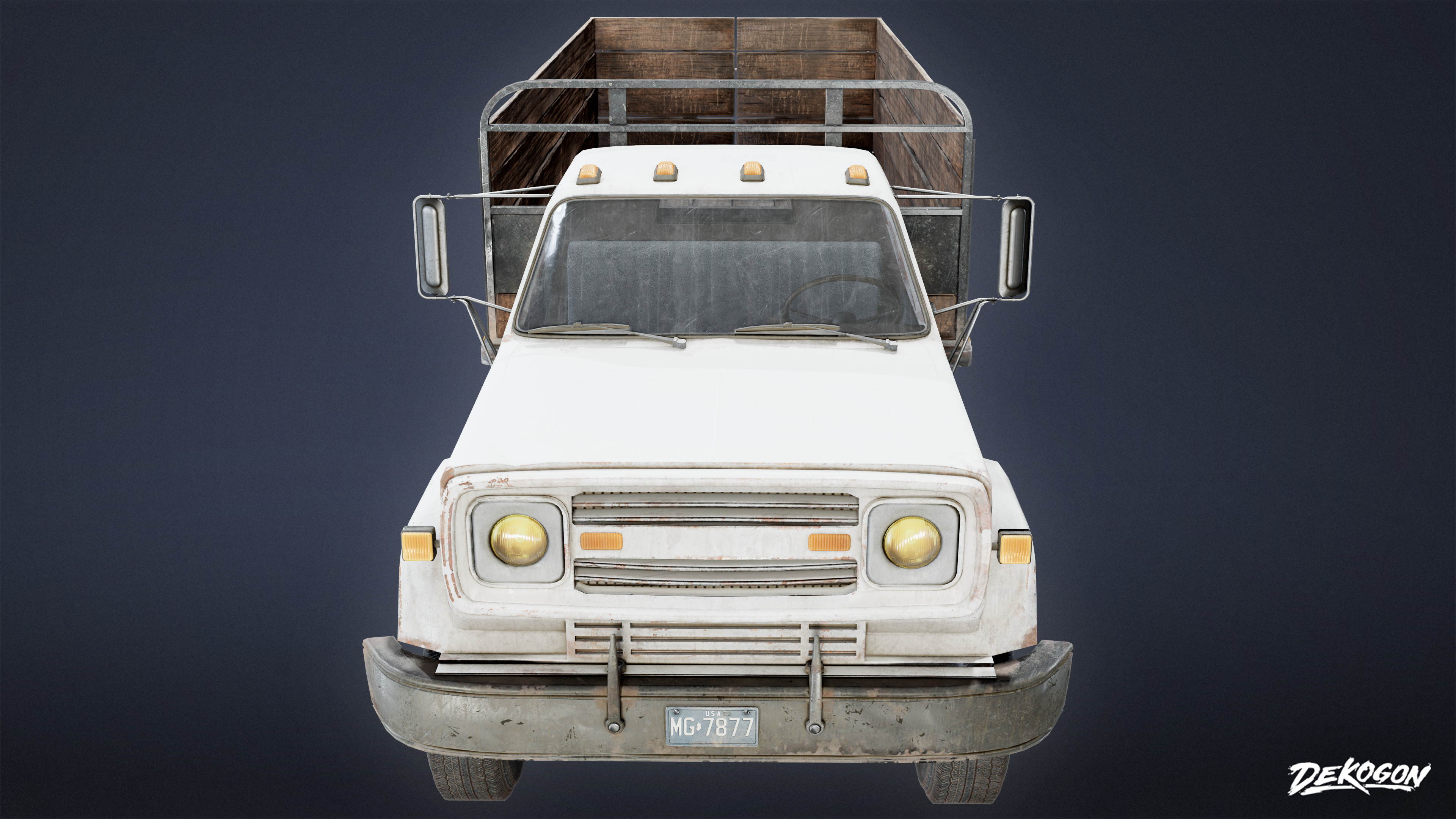 VEHICLES - Truck 05 - LOW POLY Low-poly 3D model_2