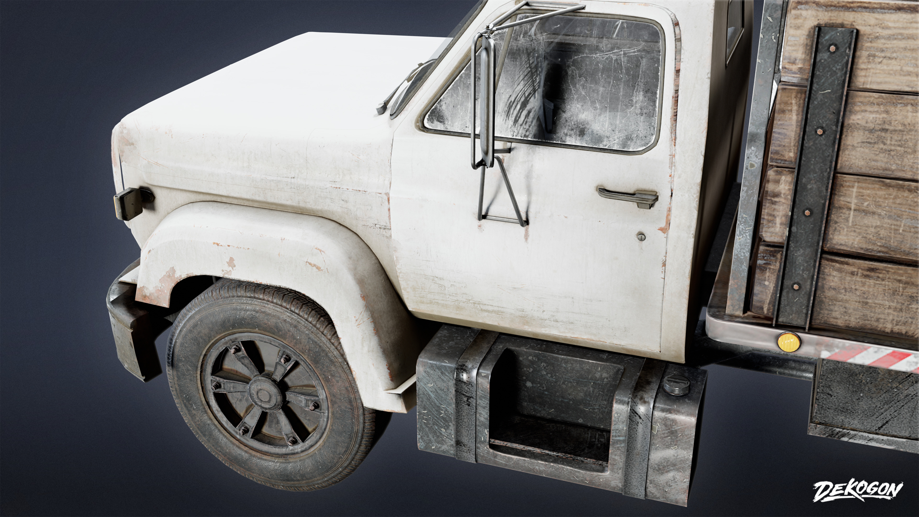 VEHICLES - Truck 05 - LOW POLY Low-poly 3D model_6