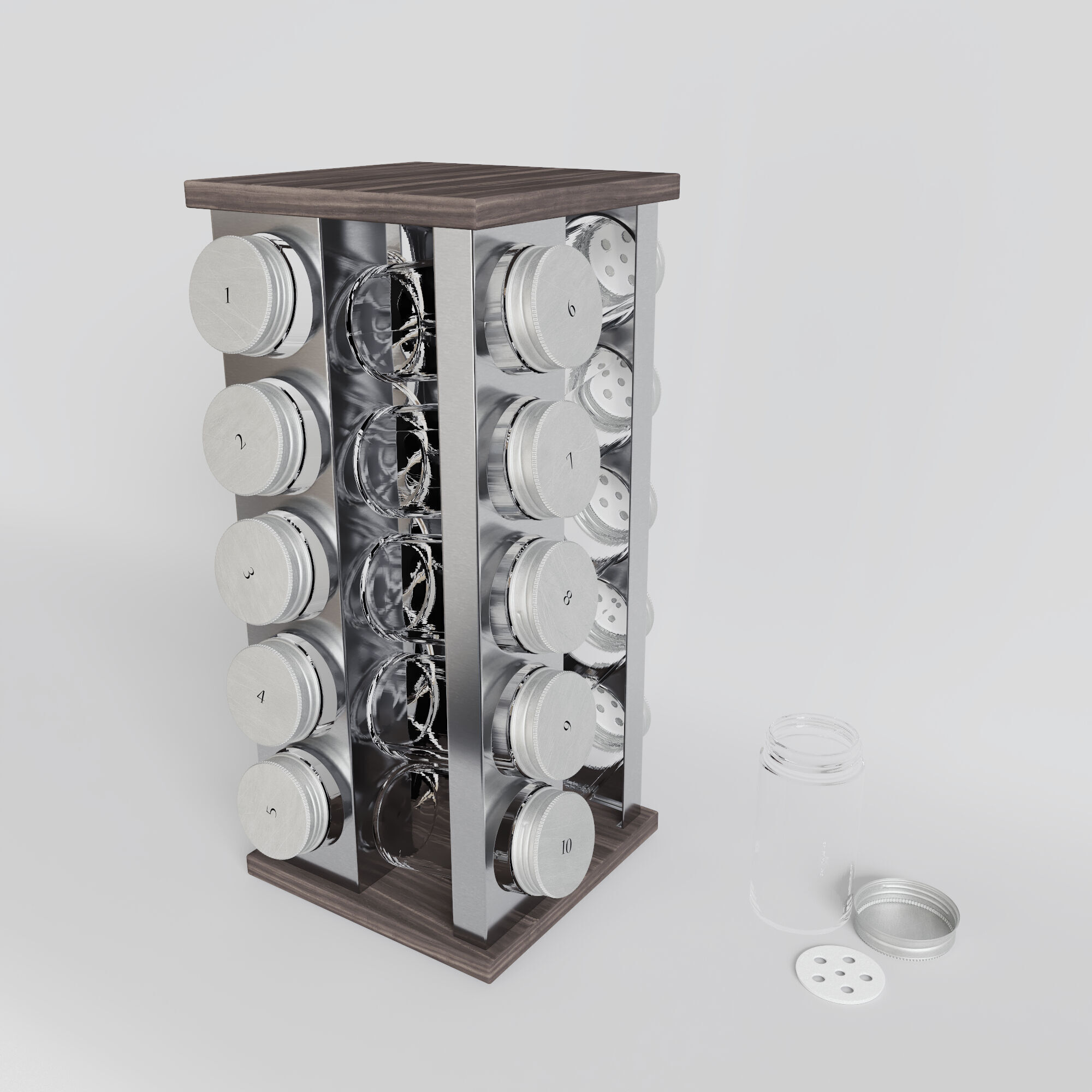 360 ROTATING SPICE RACK 3D model_10
