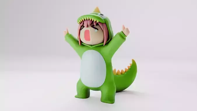 BocchiZilla - Bocchi The Rock Anime 3D print model